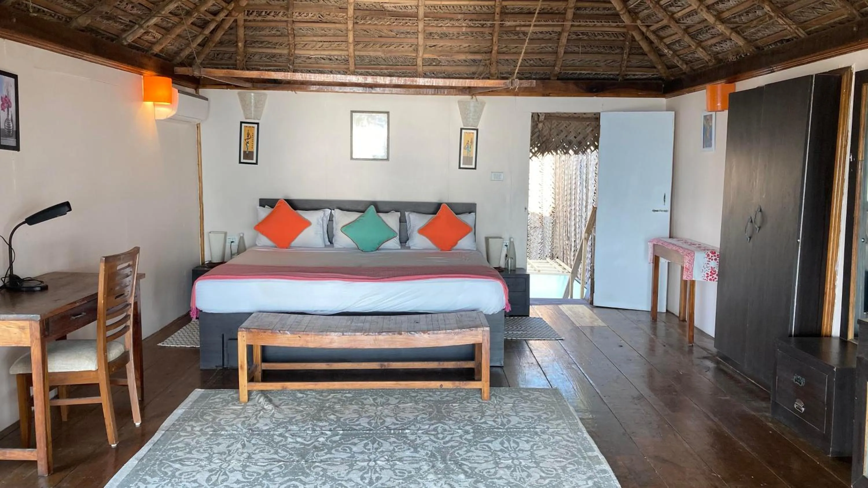 Bedroom, Bed in Agonda Villas