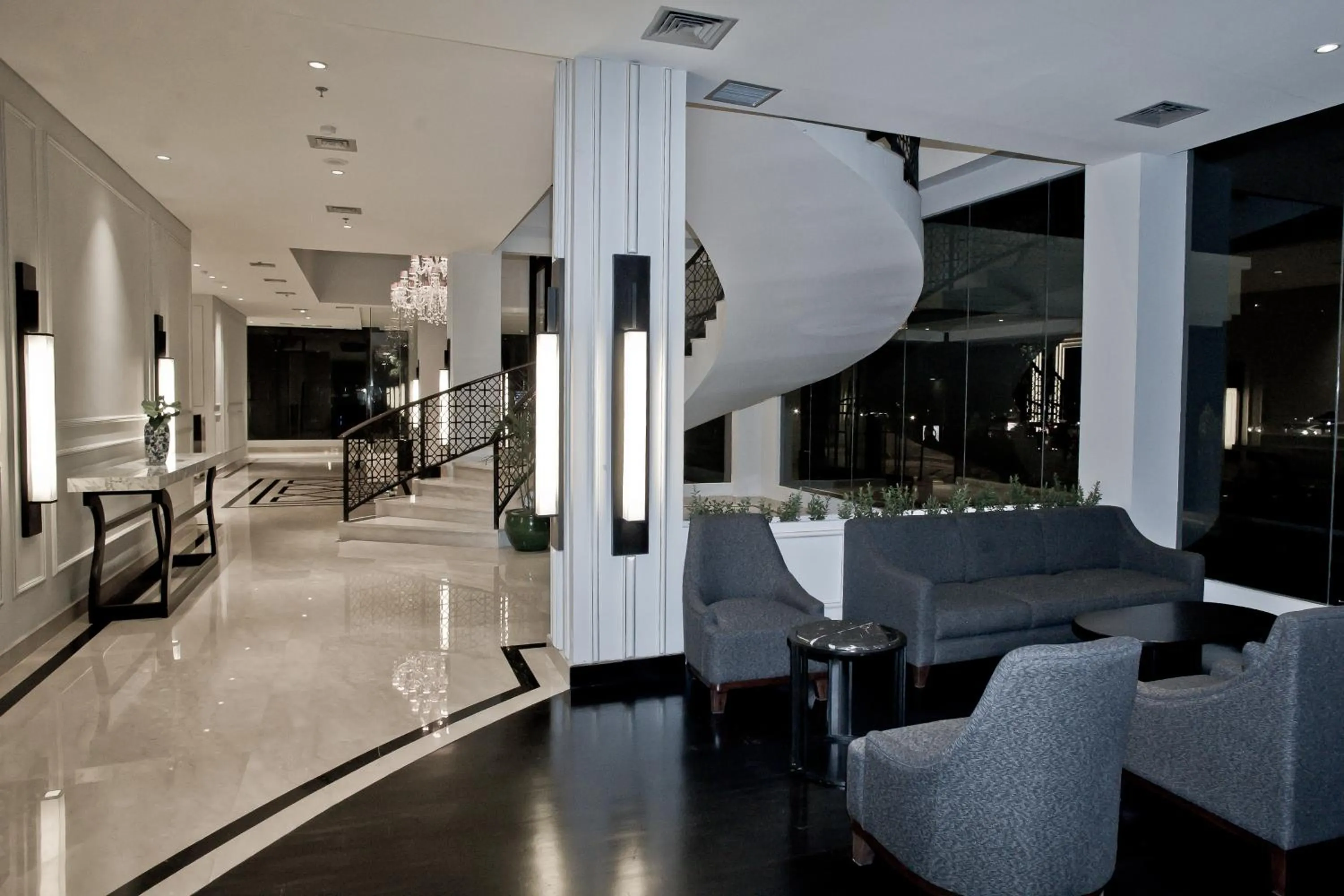 Lobby or reception in Samala Hotel Jakarta Cengkareng