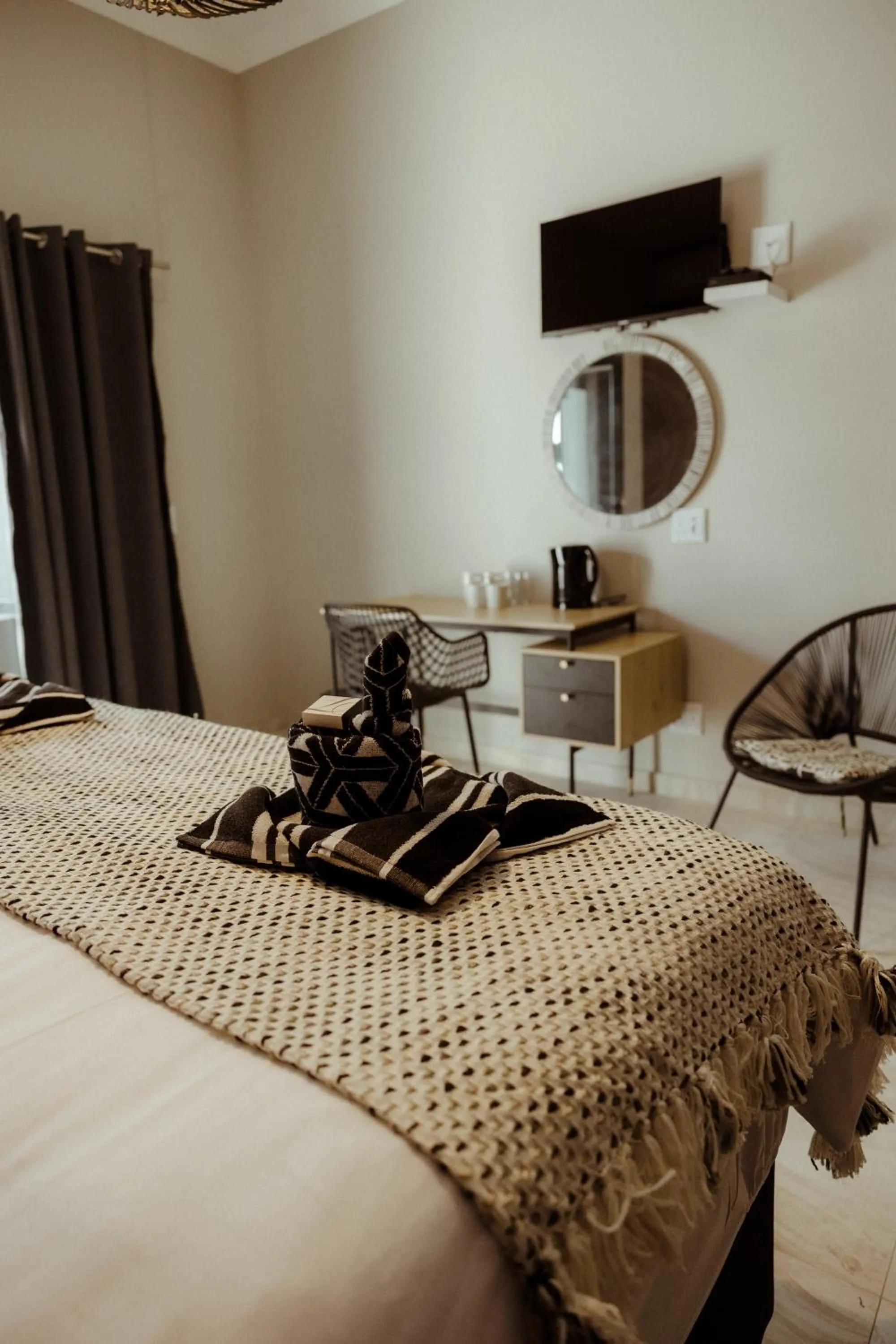 Bed in Out of Africa Town Lodge