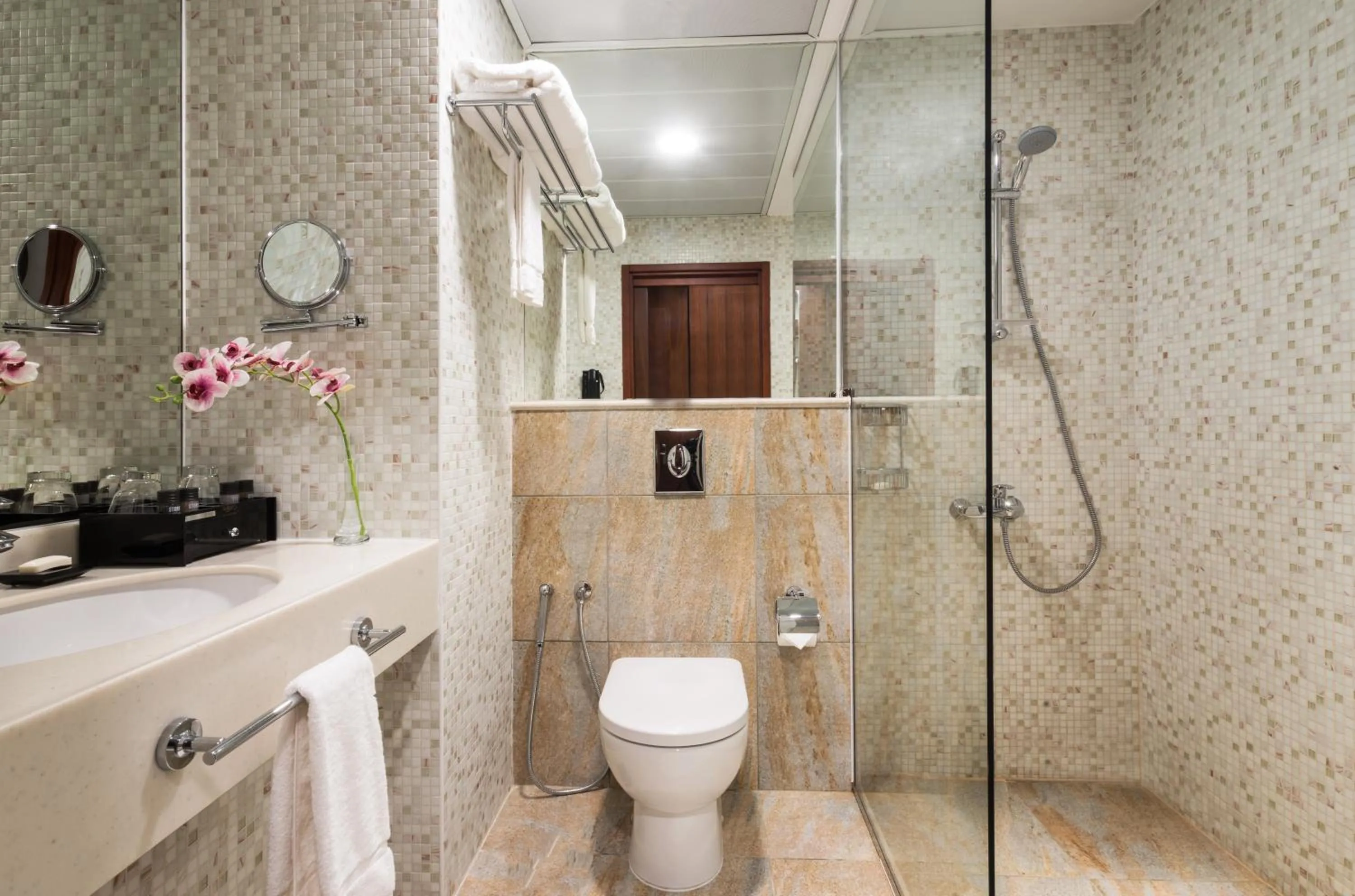 Shower in Alreem Village Hotel