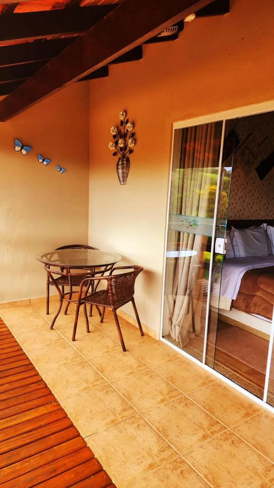 Bed in Pousada Colina das Andorinhas