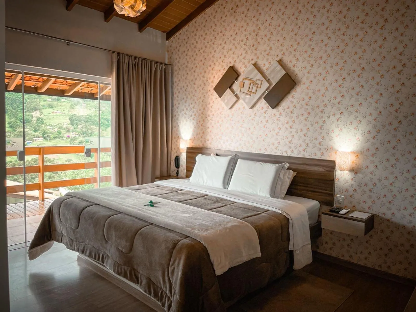 Bed in Pousada Colina das Andorinhas