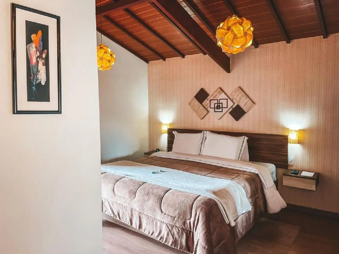 Bed in Pousada Colina das Andorinhas