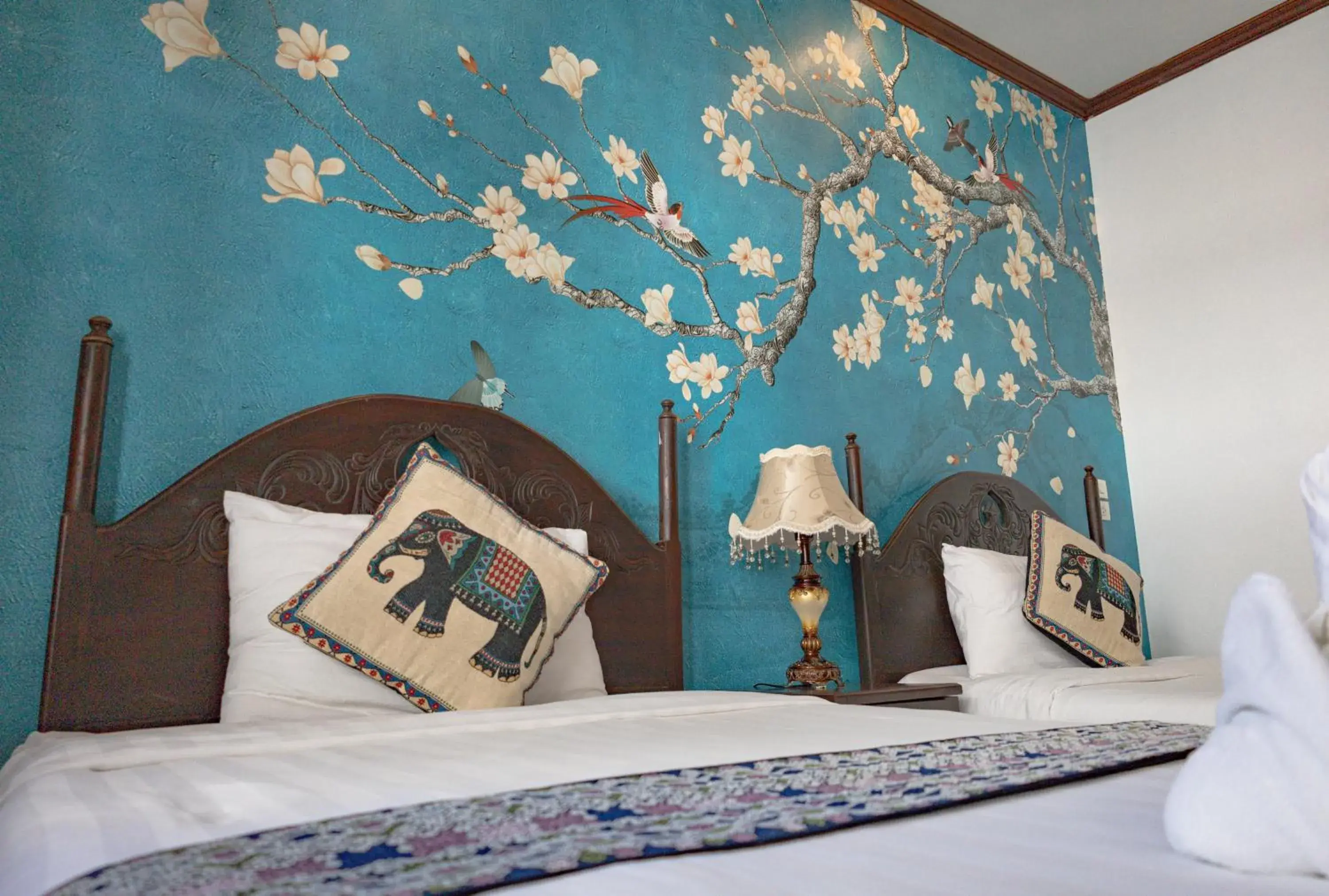 Twin Room with Pool View in Jasmine Luangprabang Hotel Twin Room with Pool View in Jasmine Luangprabang Hotel