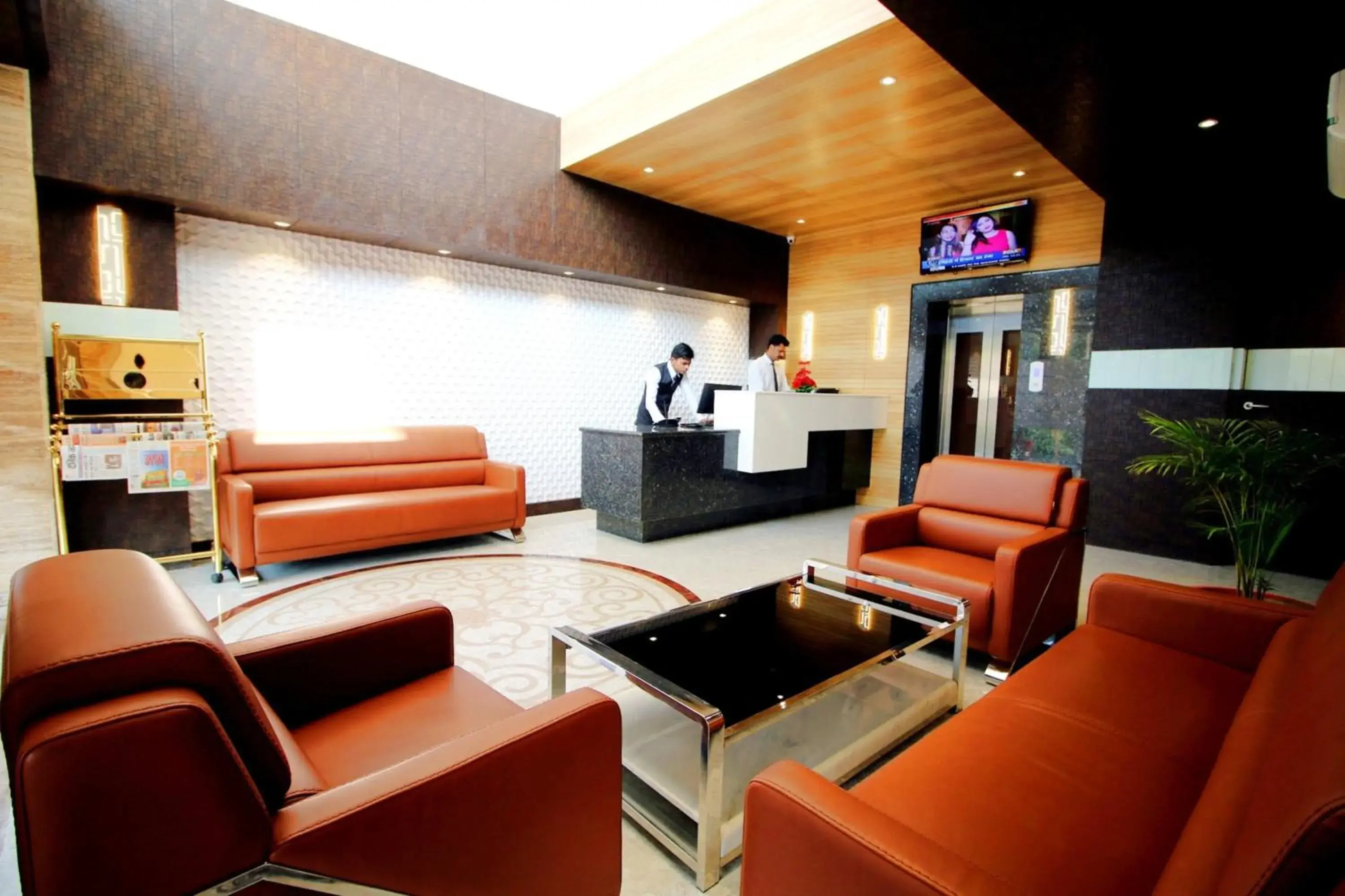 Lobby or reception in Pinnacle by Click Hotels, Lucknow Lobby or reception in Pinnacle by Click Hotels, Lucknow