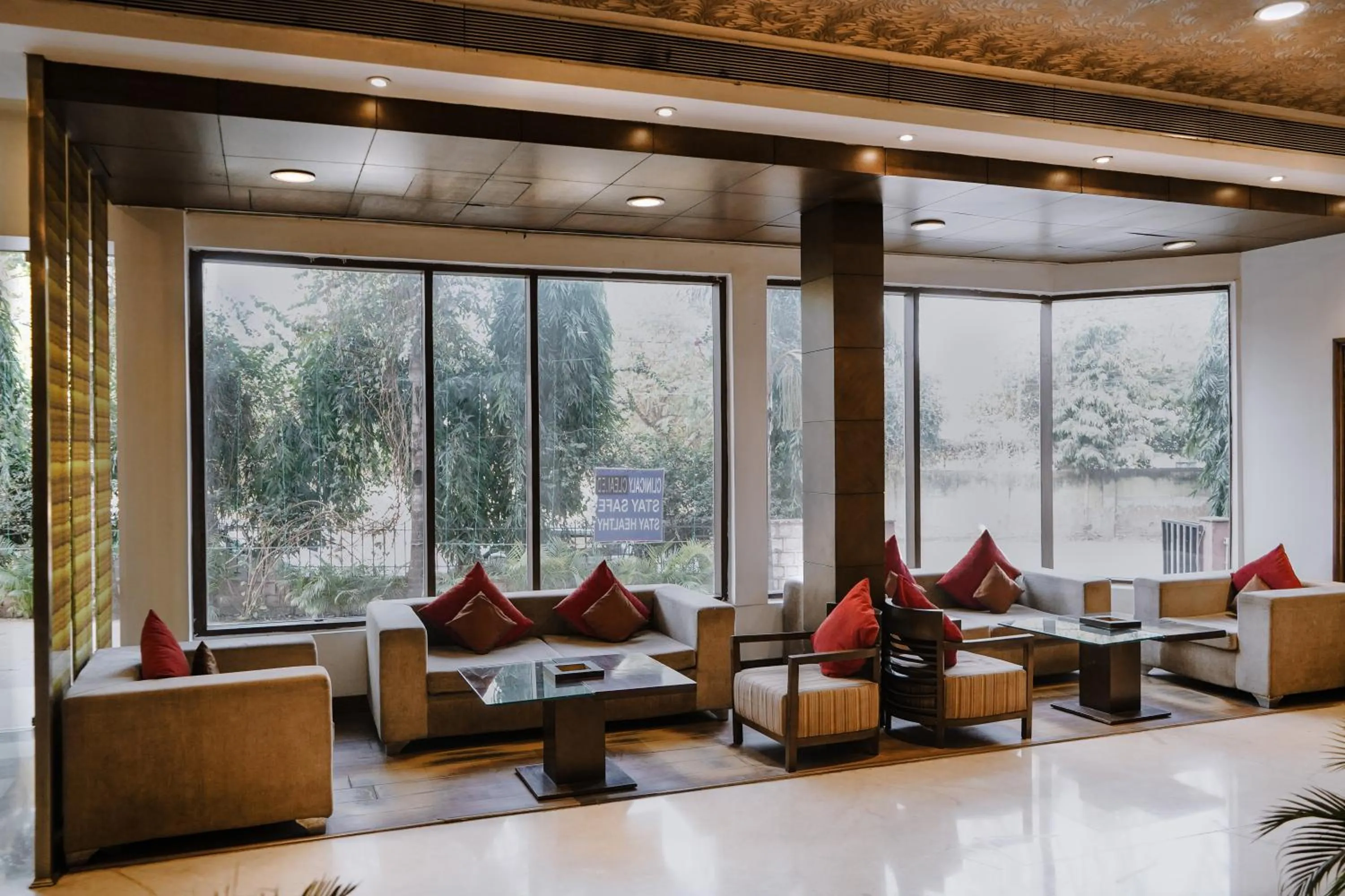 Seating area in Hotel Gwalior Regency