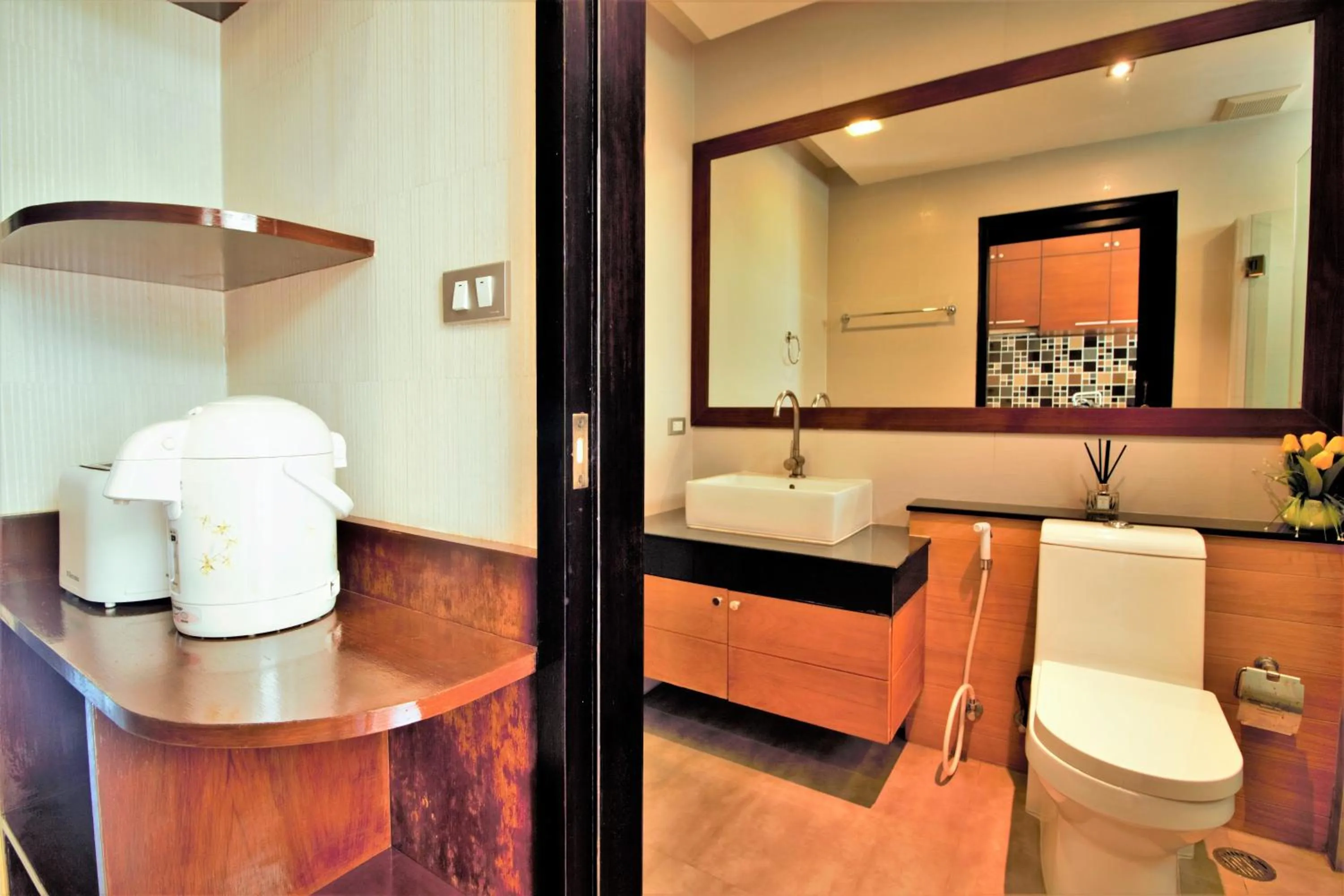 Bathroom in Sea & Sky Karon Beach by PHR