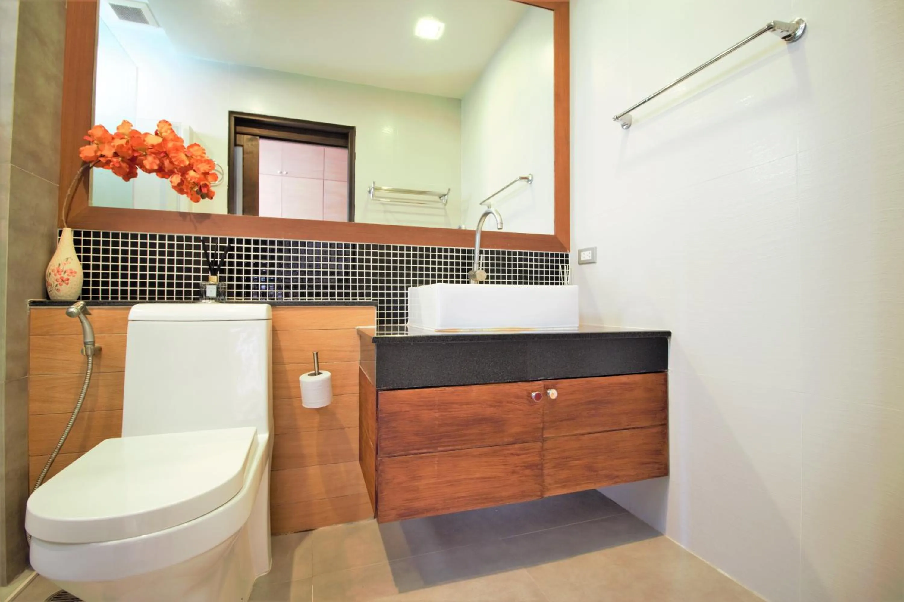 Bathroom in Sea & Sky Karon Beach by PHR