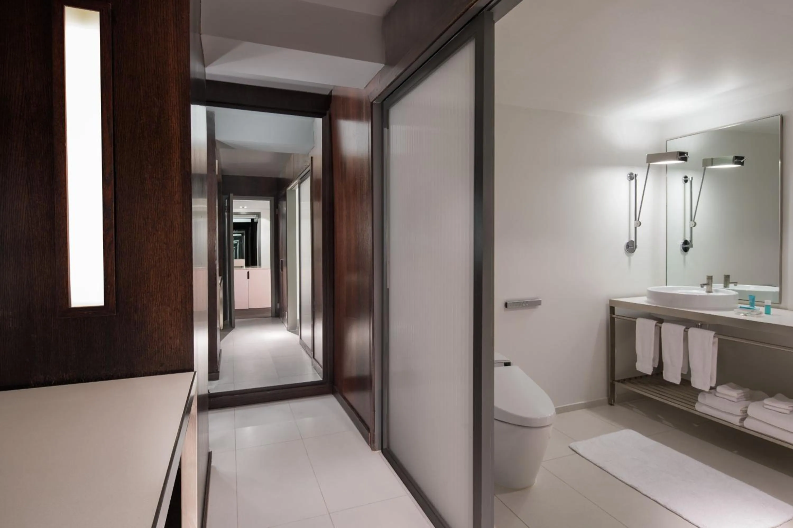 Bathroom, Bed in W New York - Times Square