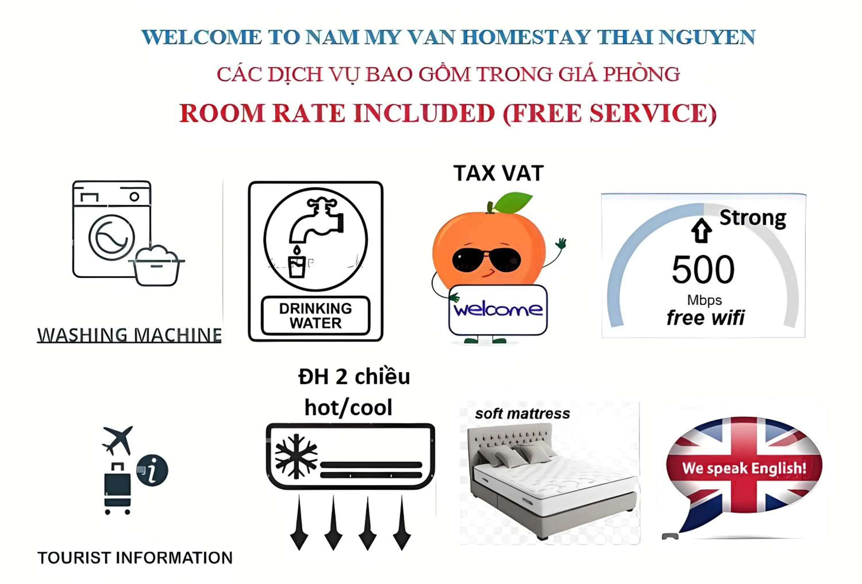 Text overlay in Nam My Van Homestay - Thai Nguyen