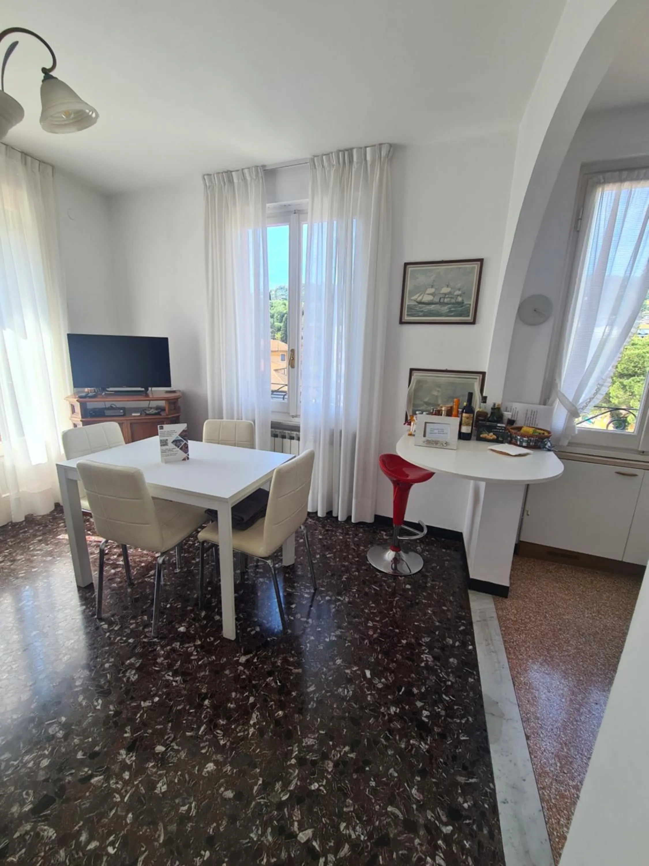 TV and multimedia in Turchino Apartment & Terrazza della Luisa by PortofinoVacanze