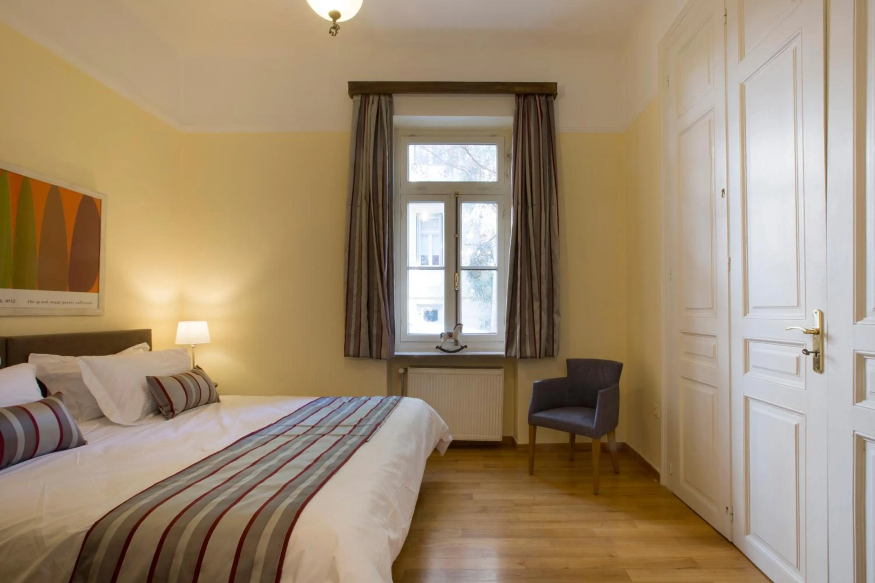 Bedroom, Bed in Acropolis Neoclassical Mansion by YHA