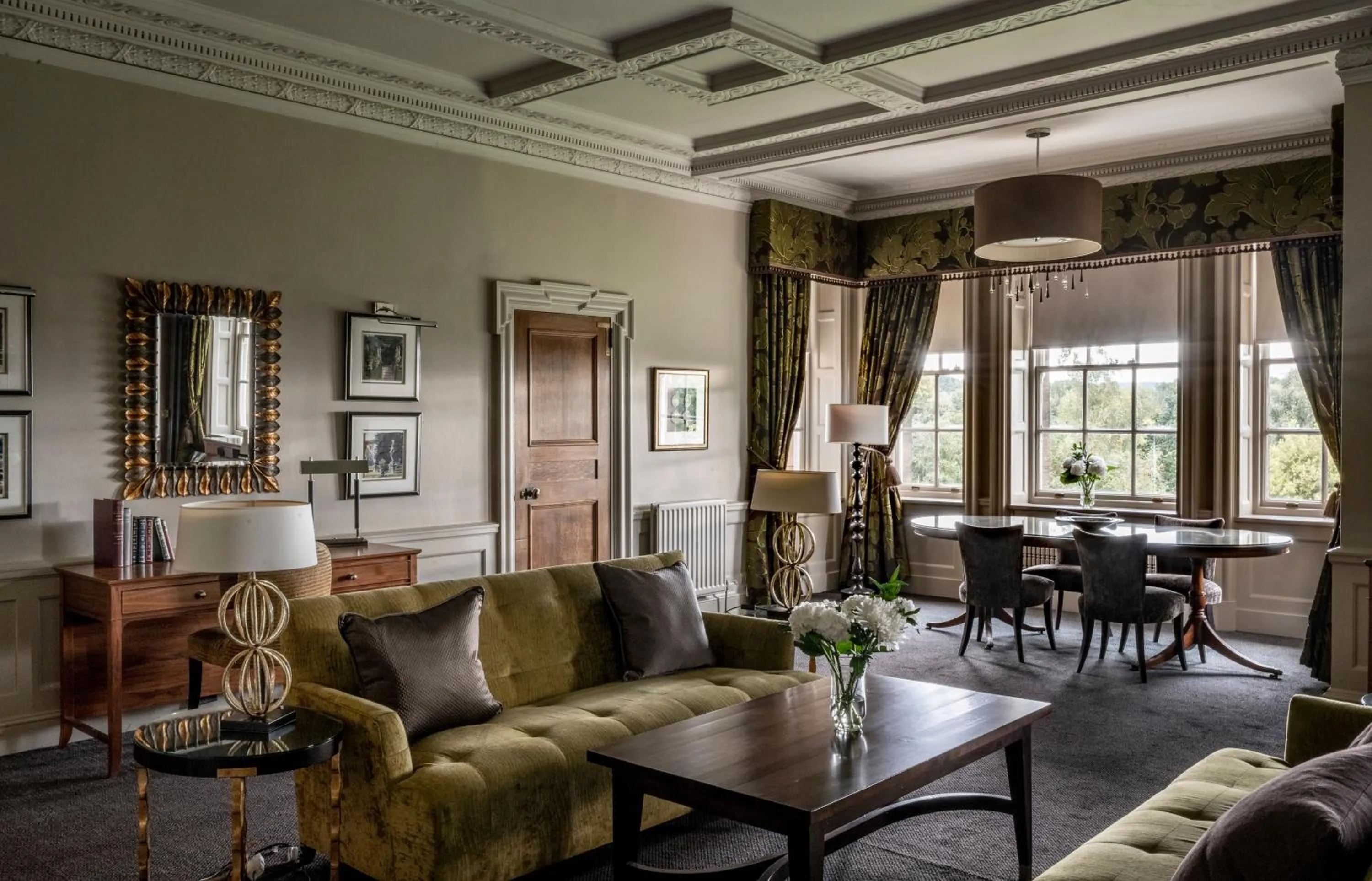 Living room in Crathorne Hall