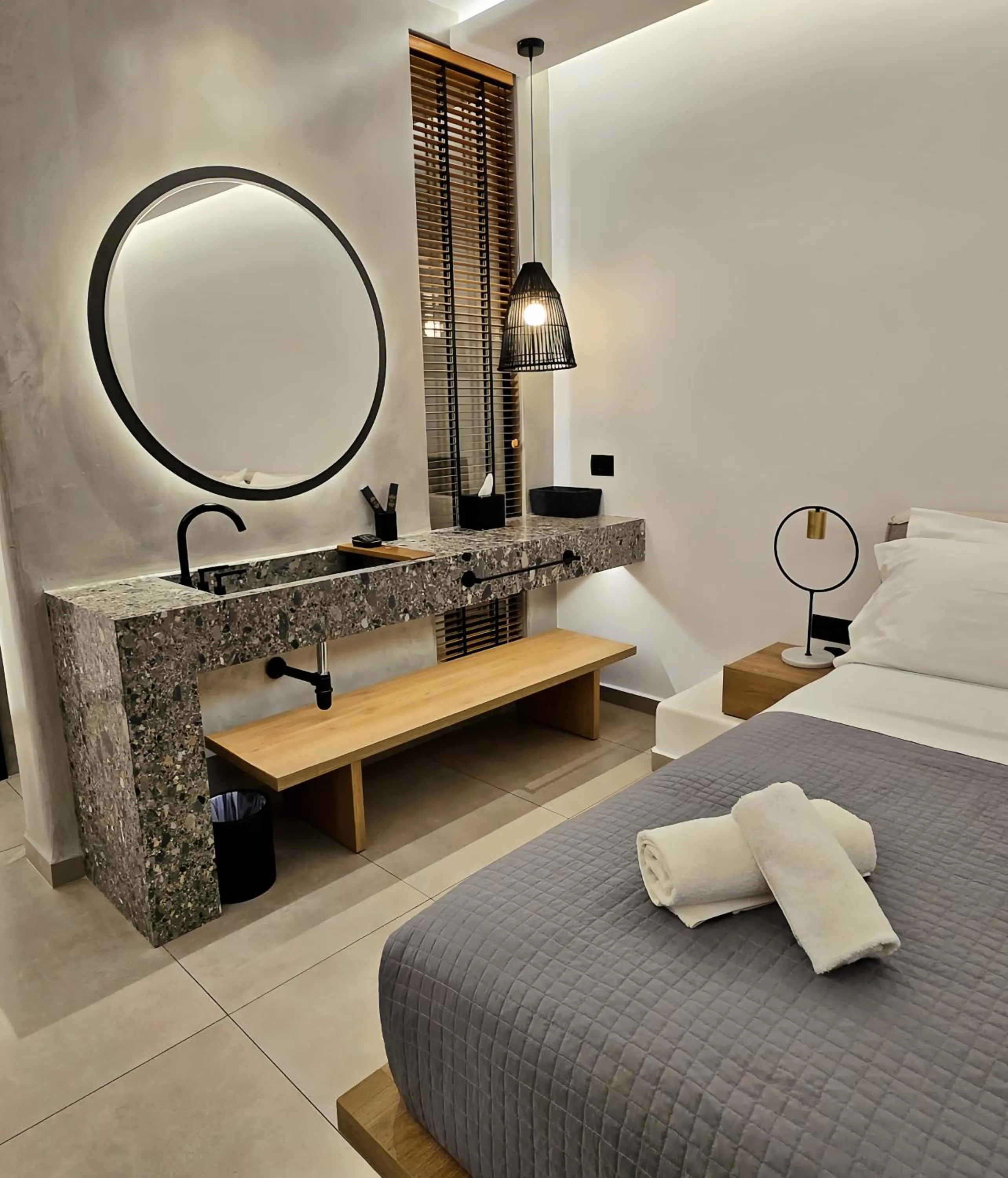 Bedroom, Bed in Avra Mykonos