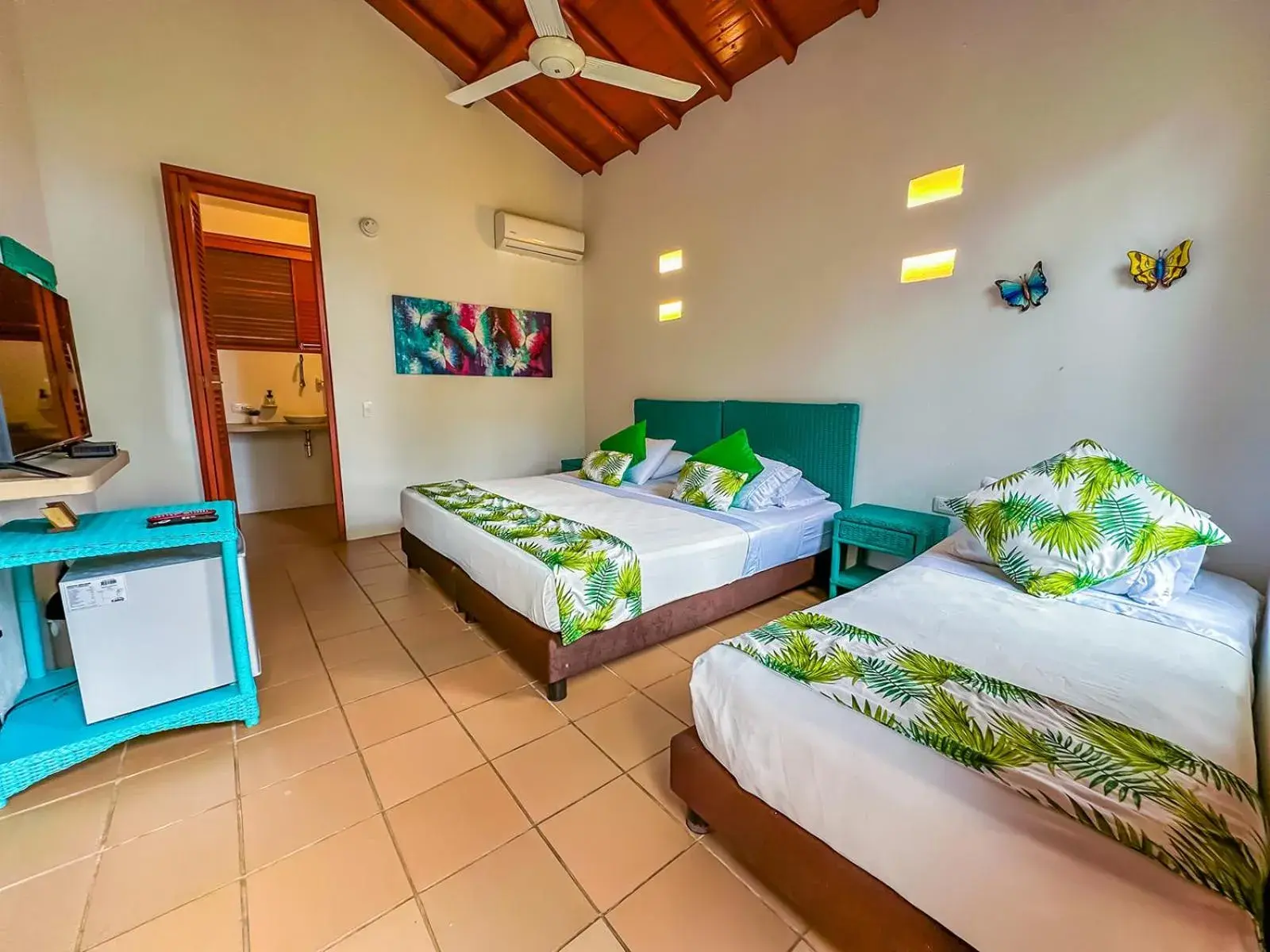 Bed in Hotel Chiniu Bed in Hotel Chiniu