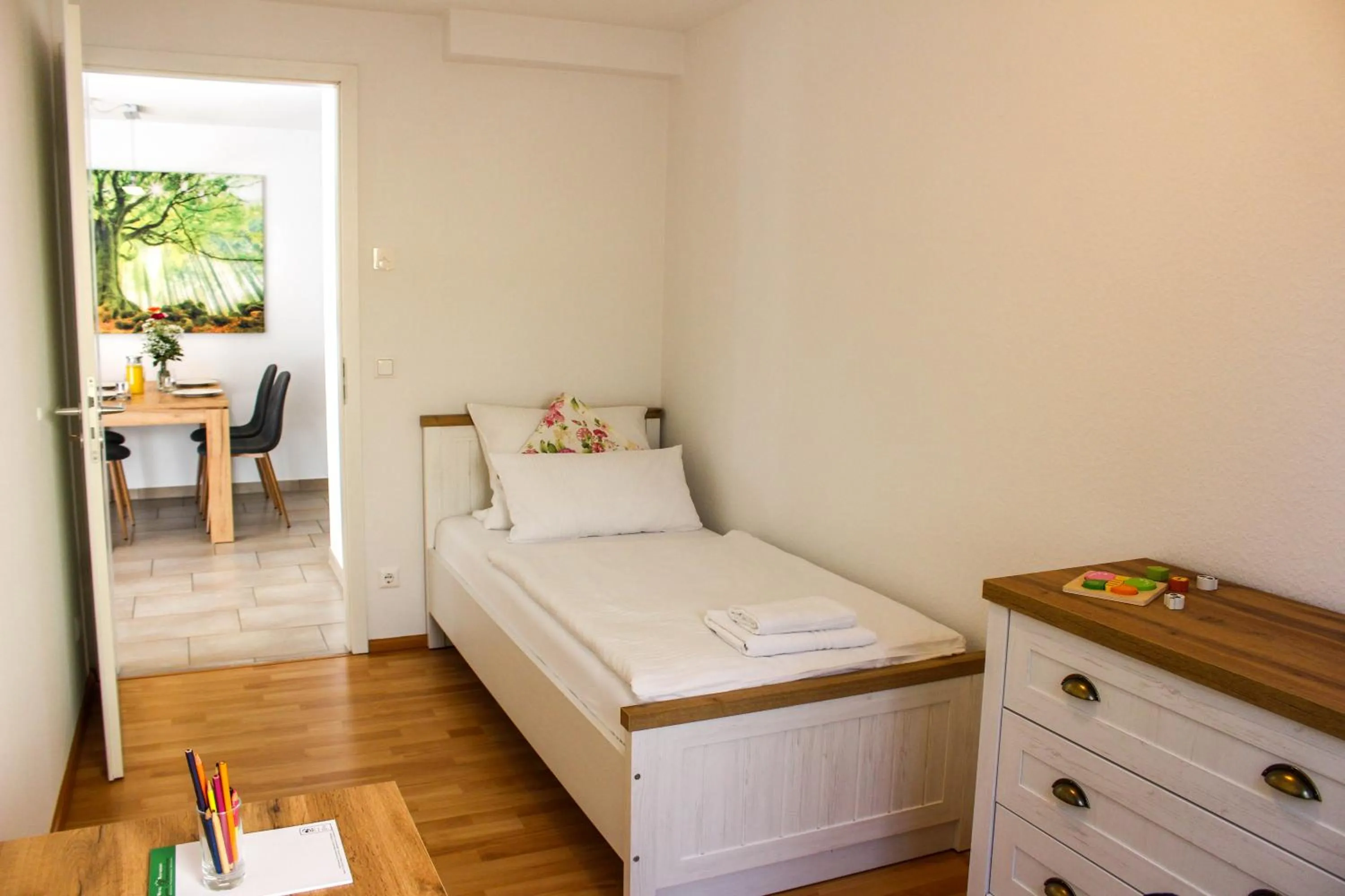 Bed in Hotel & Restaurant Zum Reussenstein