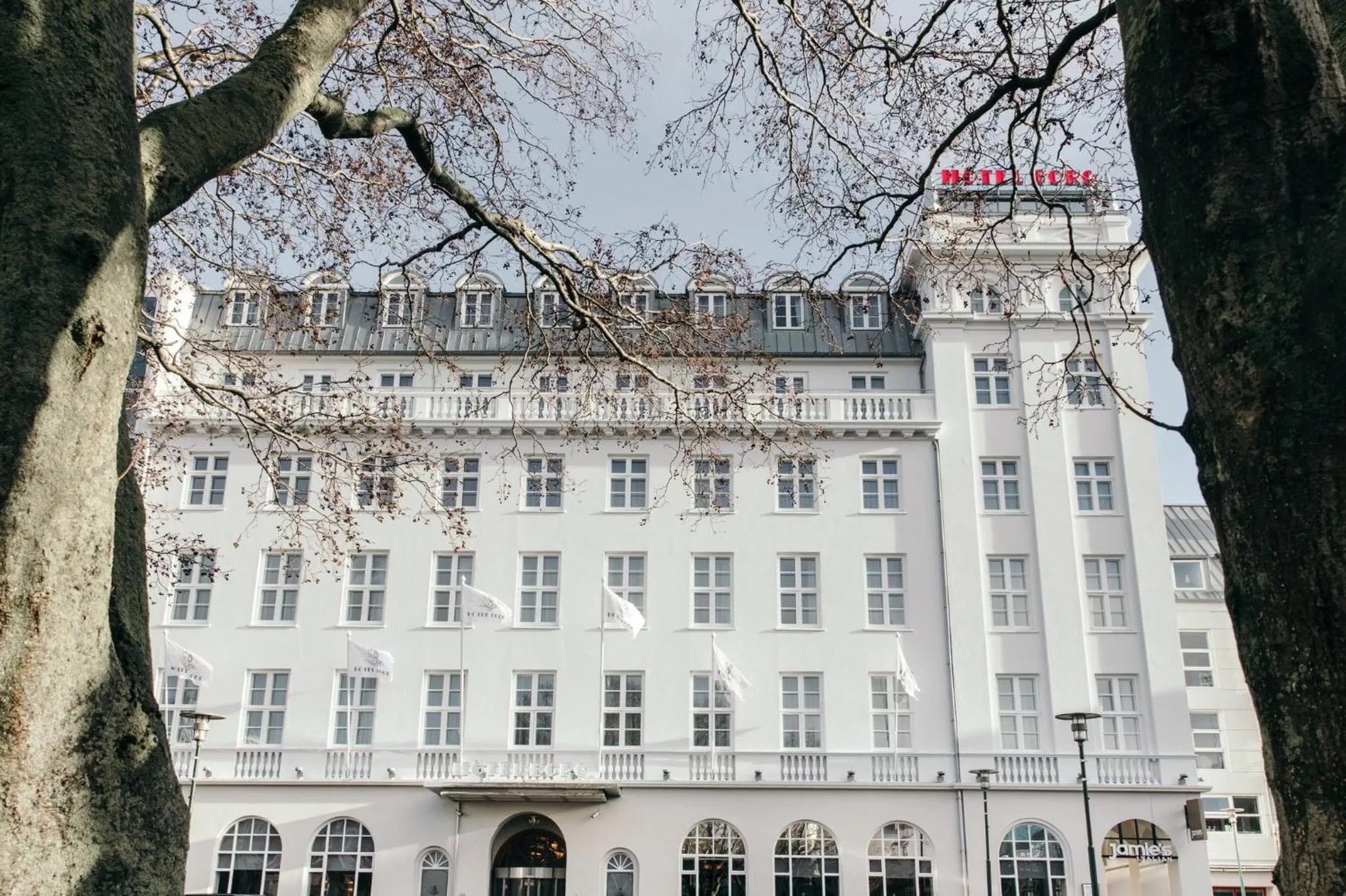 Facade/entrance in Hotel Borg by Keahotels