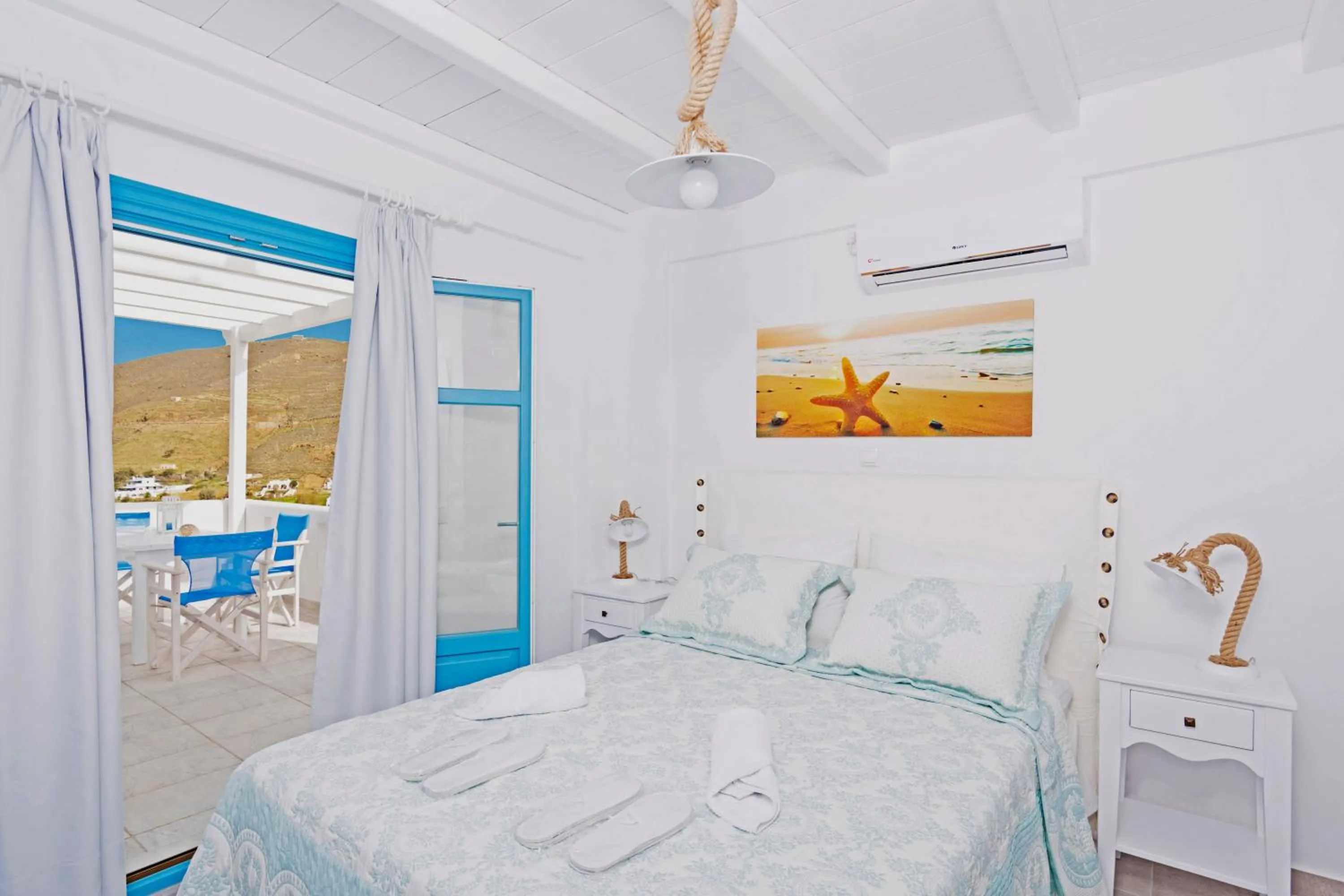 Bedroom, Bed in Aegean Sea Villas