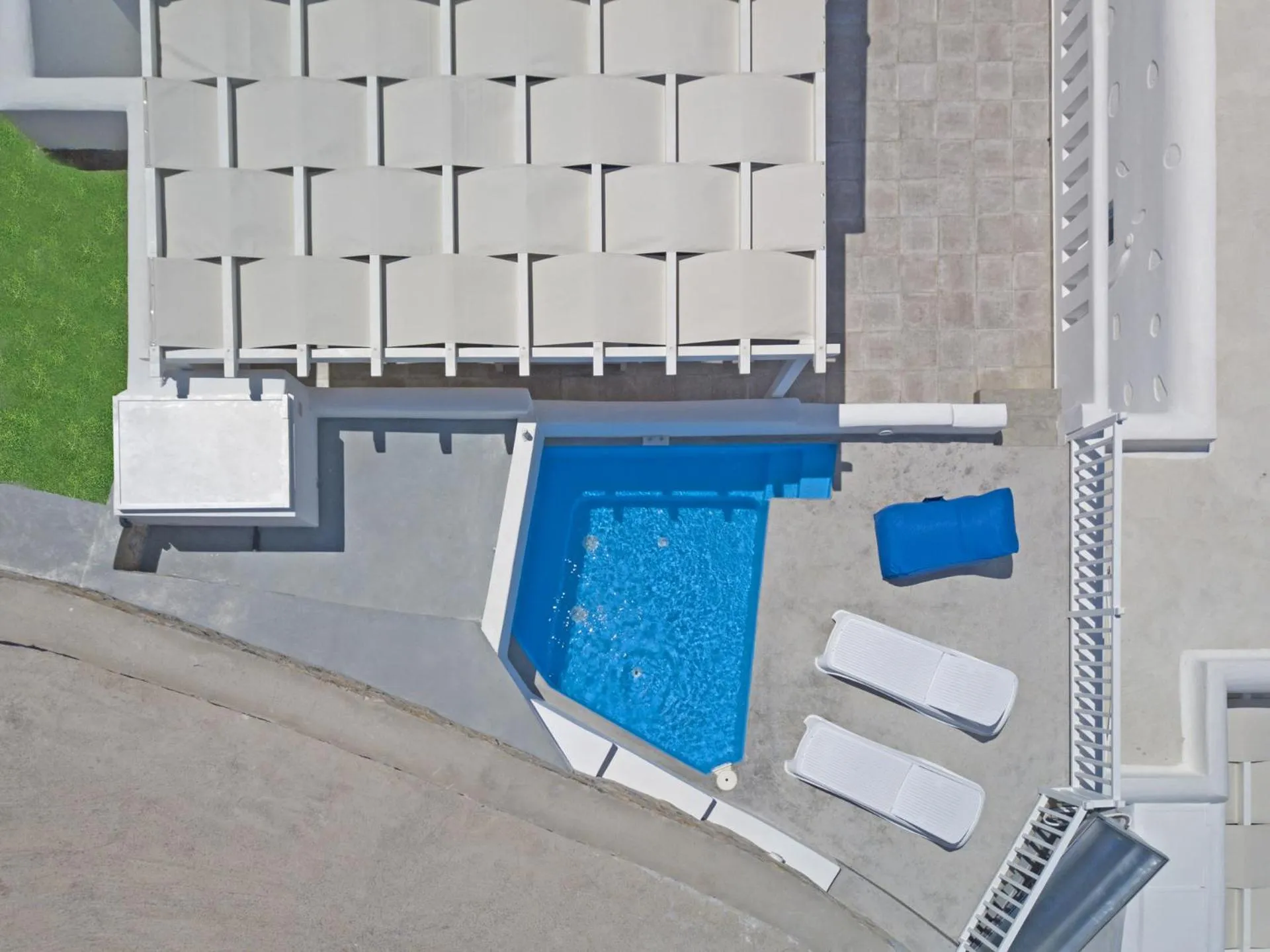 Bird's eye view in Aegean Sea Villas