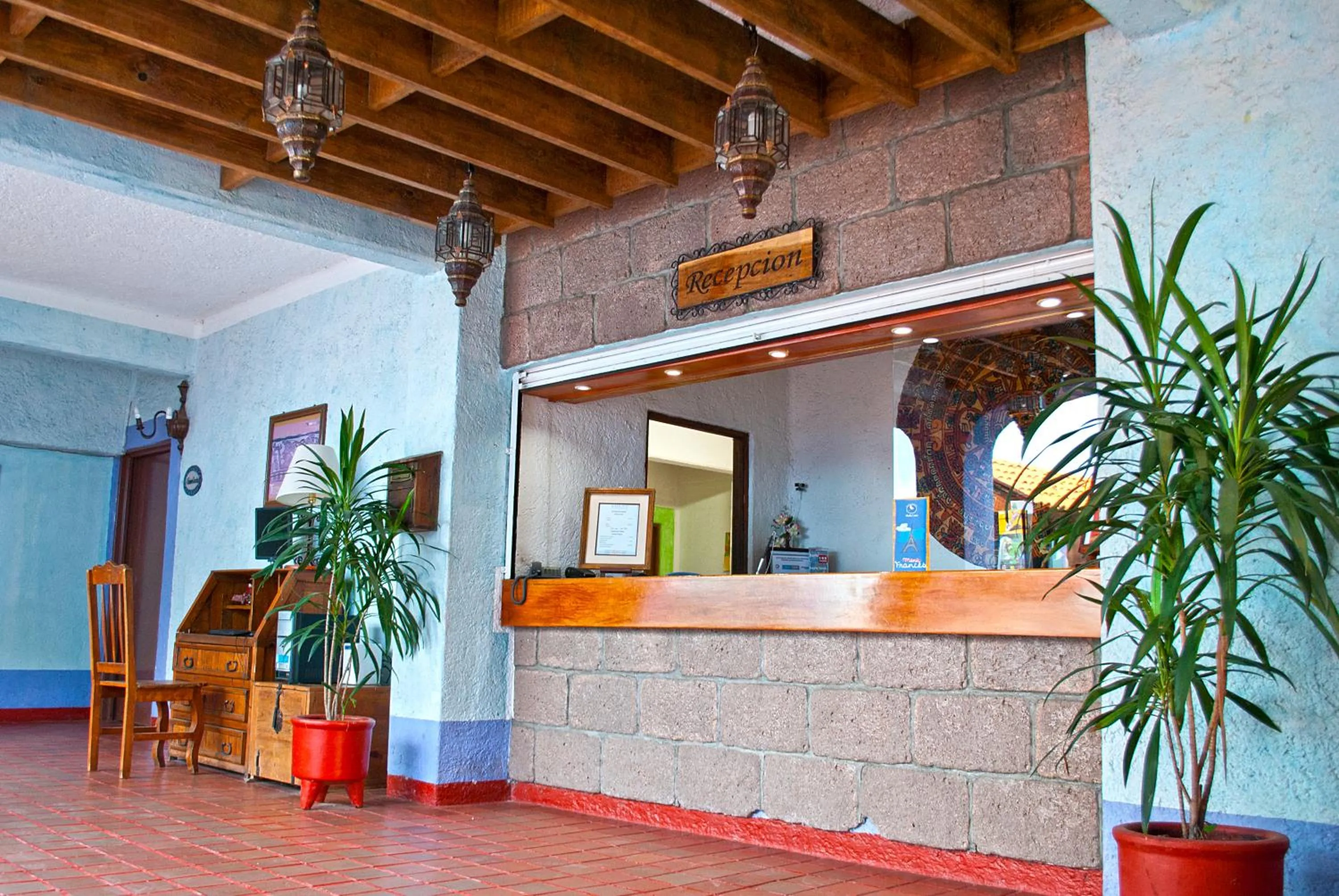Lobby or reception in Villas Arqueologicas Teotihuacan