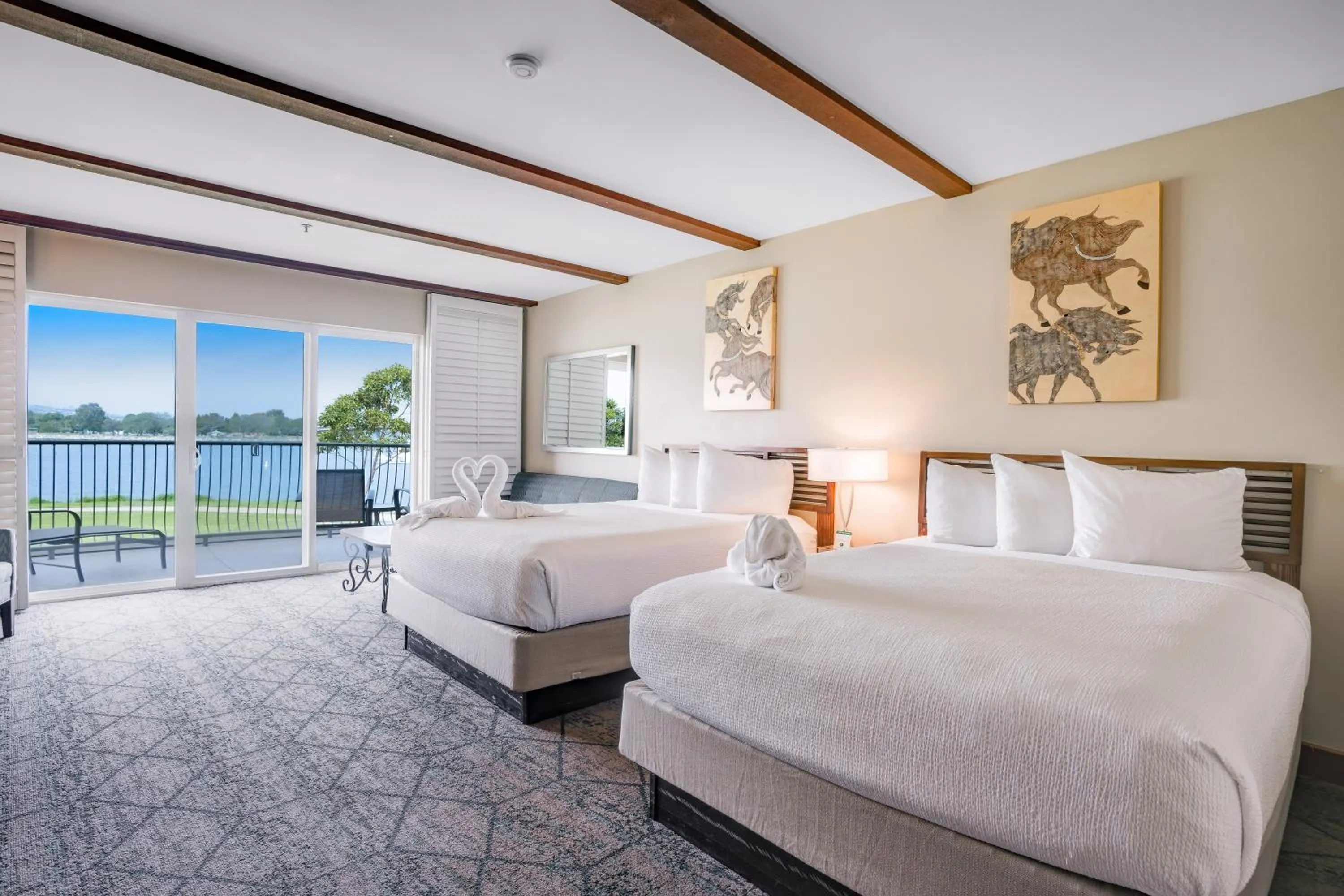 Bed in The Dana on Mission Bay