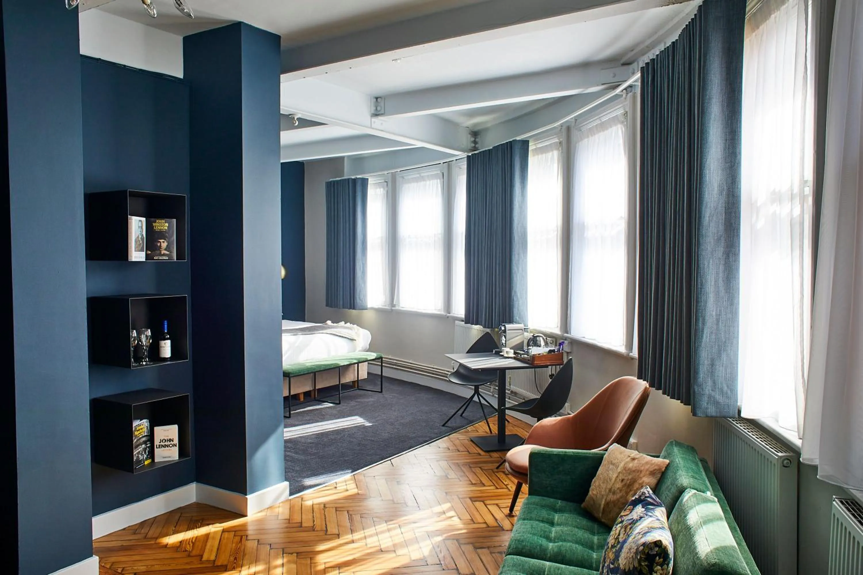 Living room, Bed in ABode Manchester