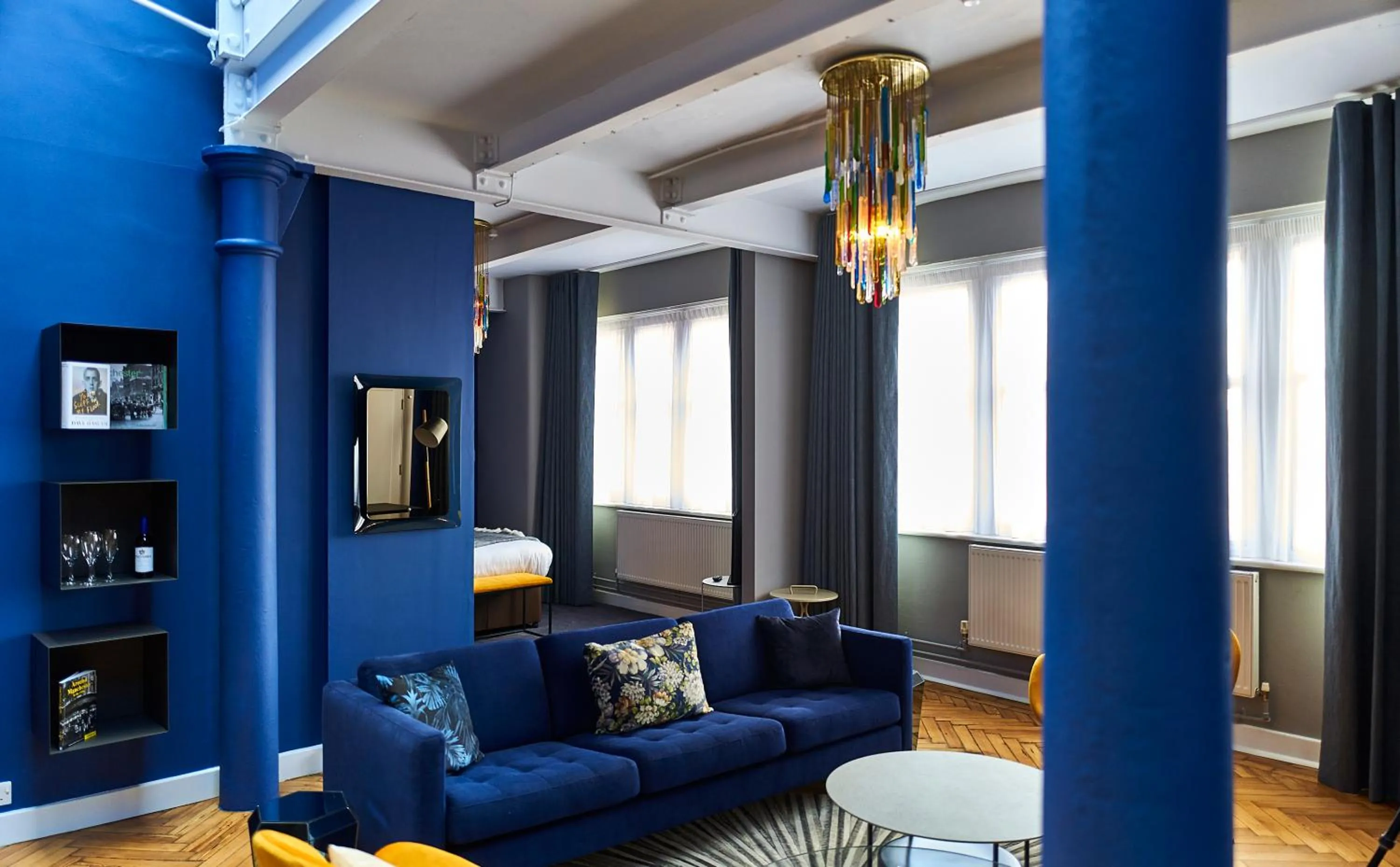 Seating area in ABode Manchester