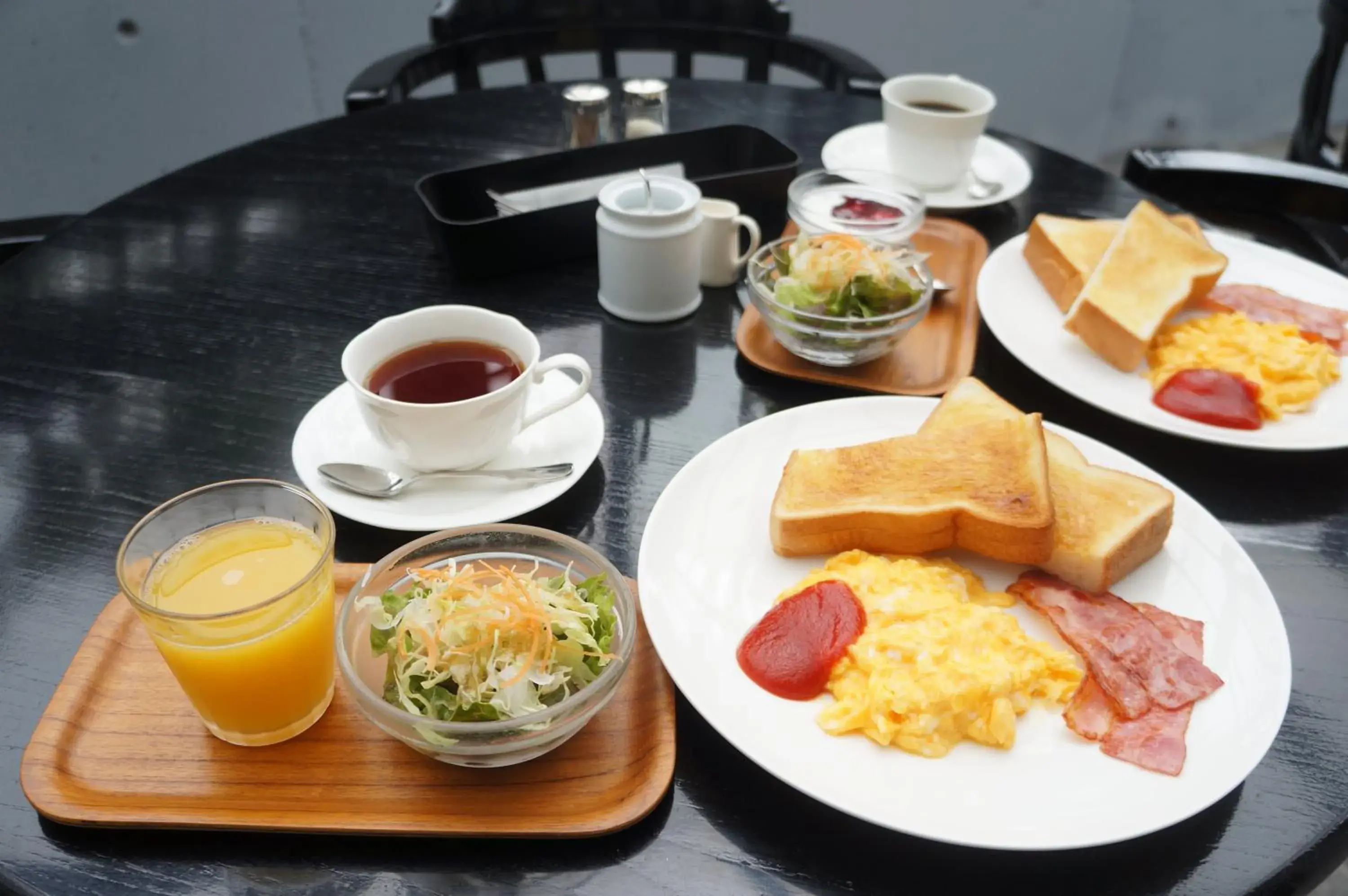 American breakfast in Mulan Hostel American breakfast in Mulan Hostel