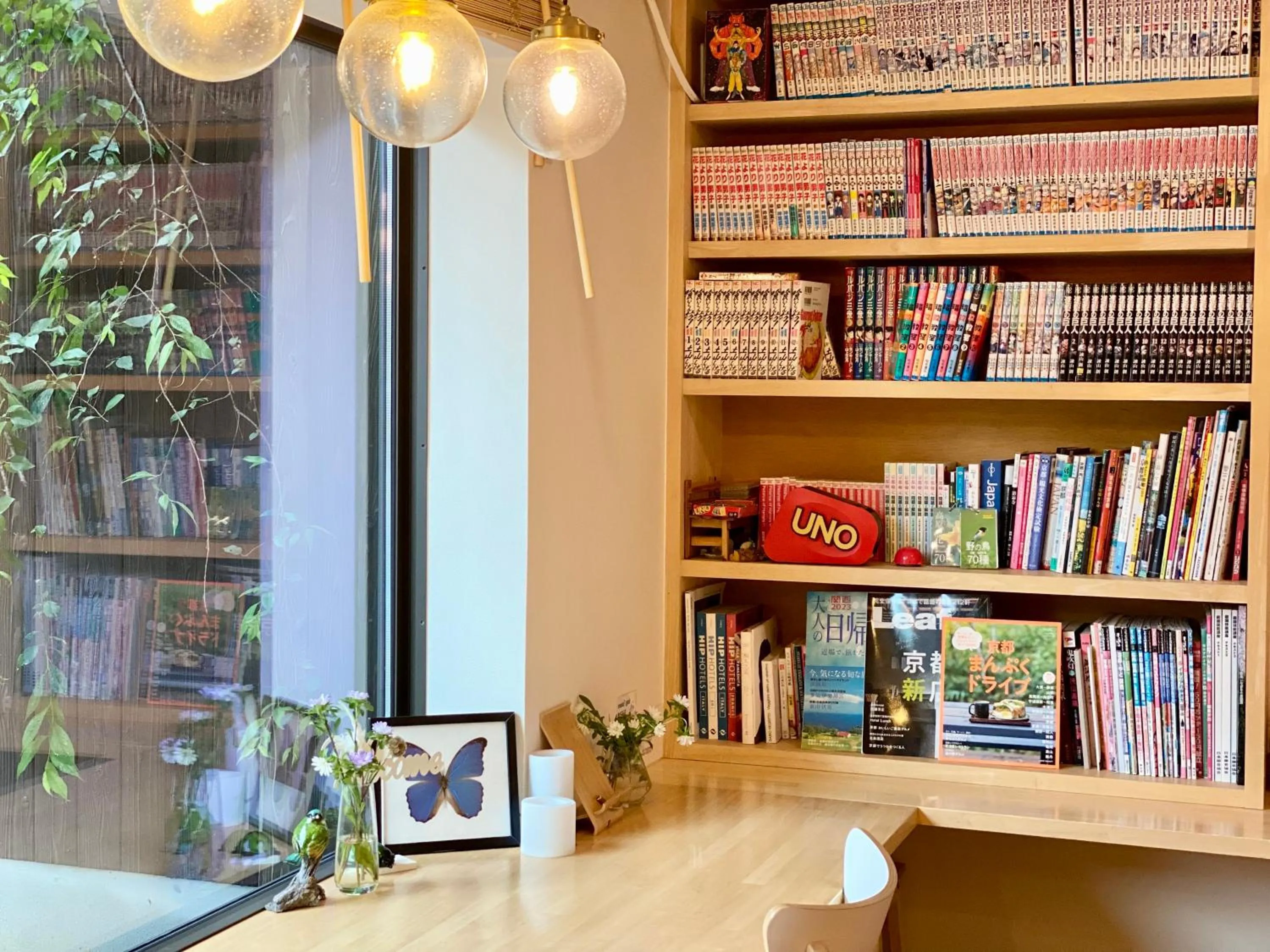 Library in Mulan Hostel