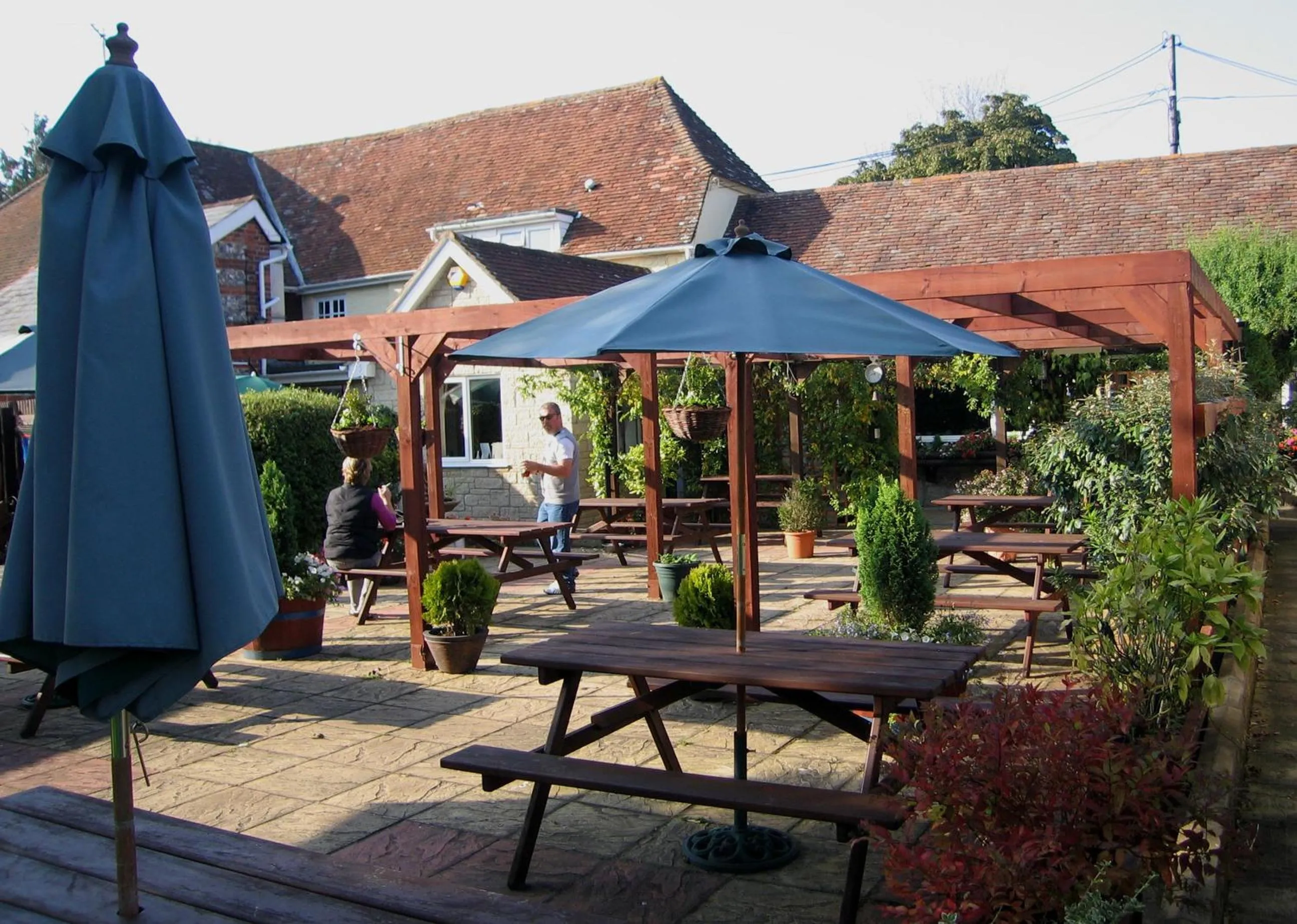 Patio in The Pelican Inn