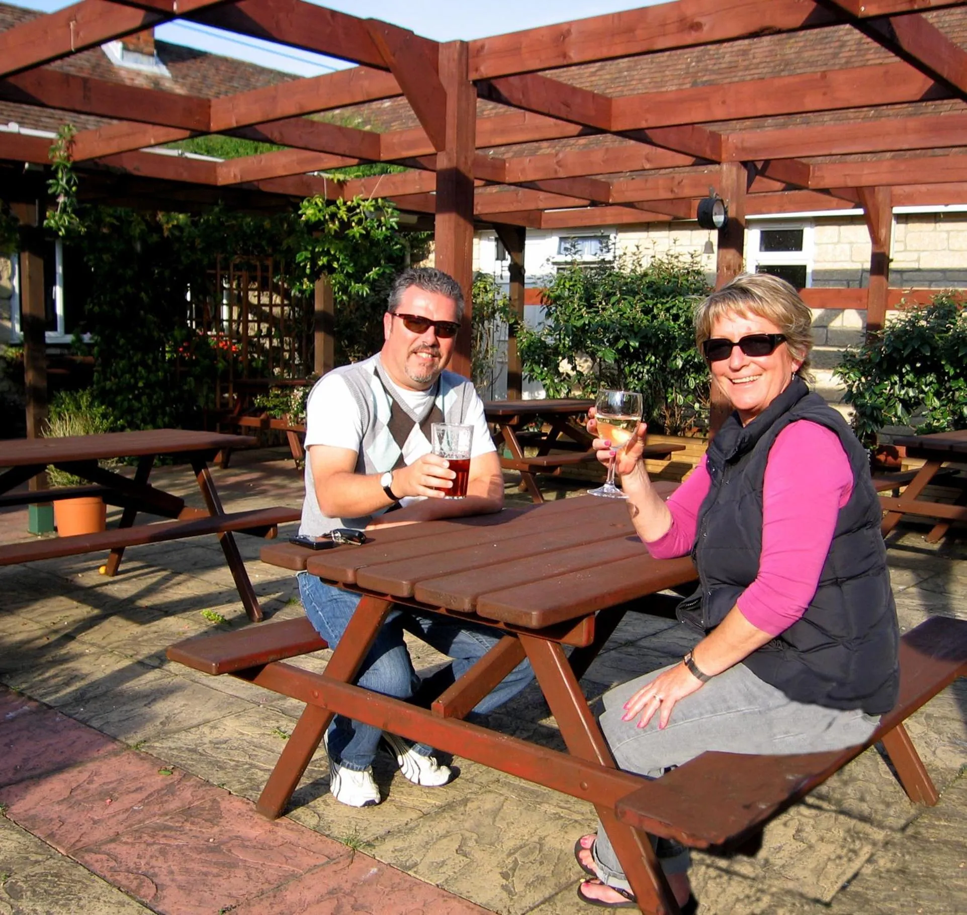 Patio in The Pelican Inn