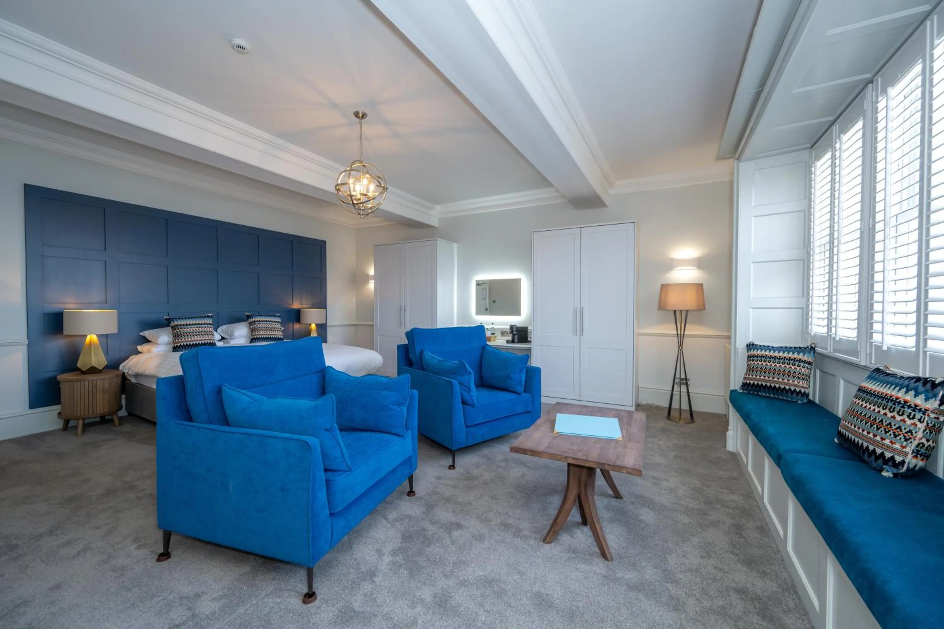 Seating area in The Golden Lion Hotel