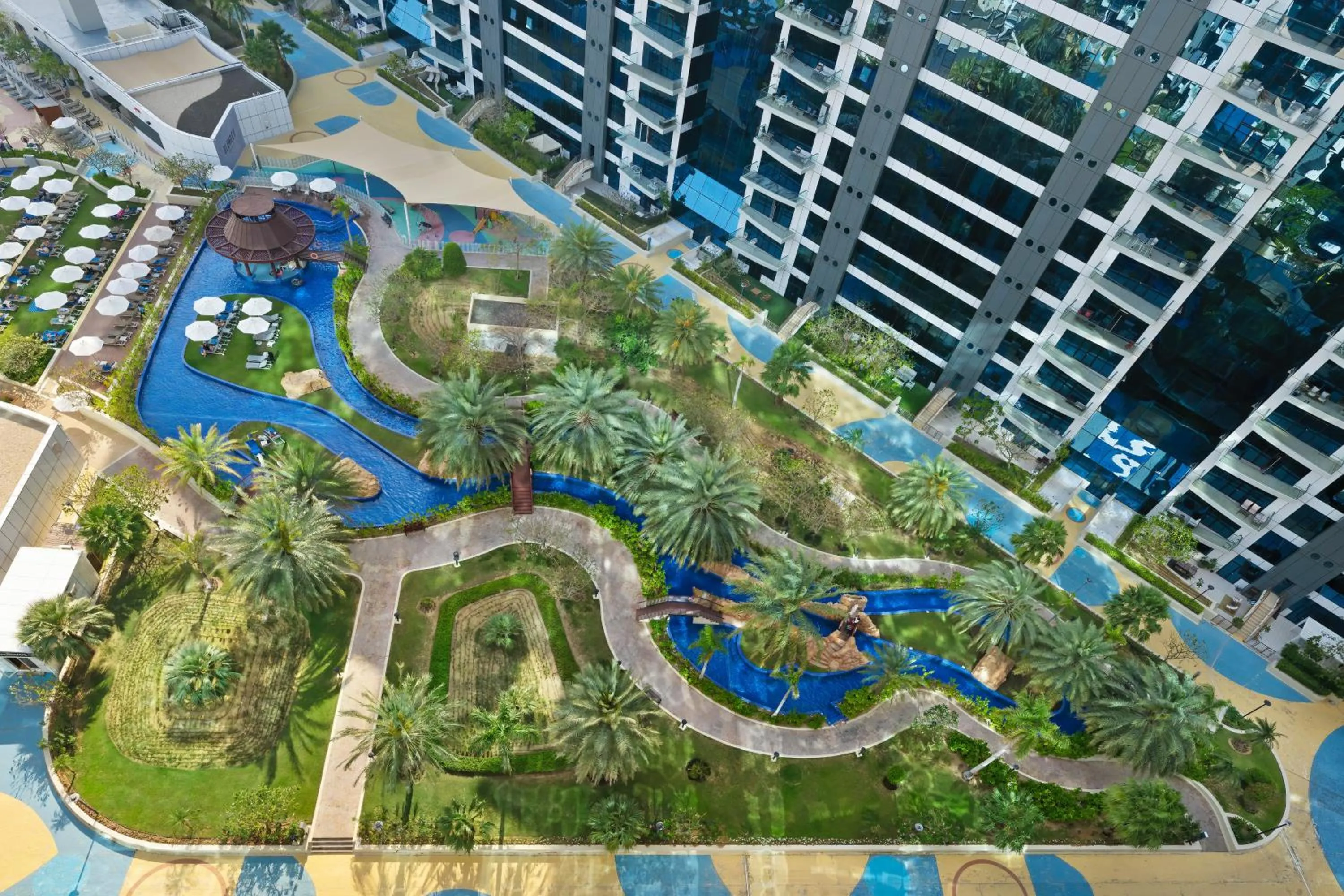 Bird's eye view in Dukes The Palm Dubai Hotel