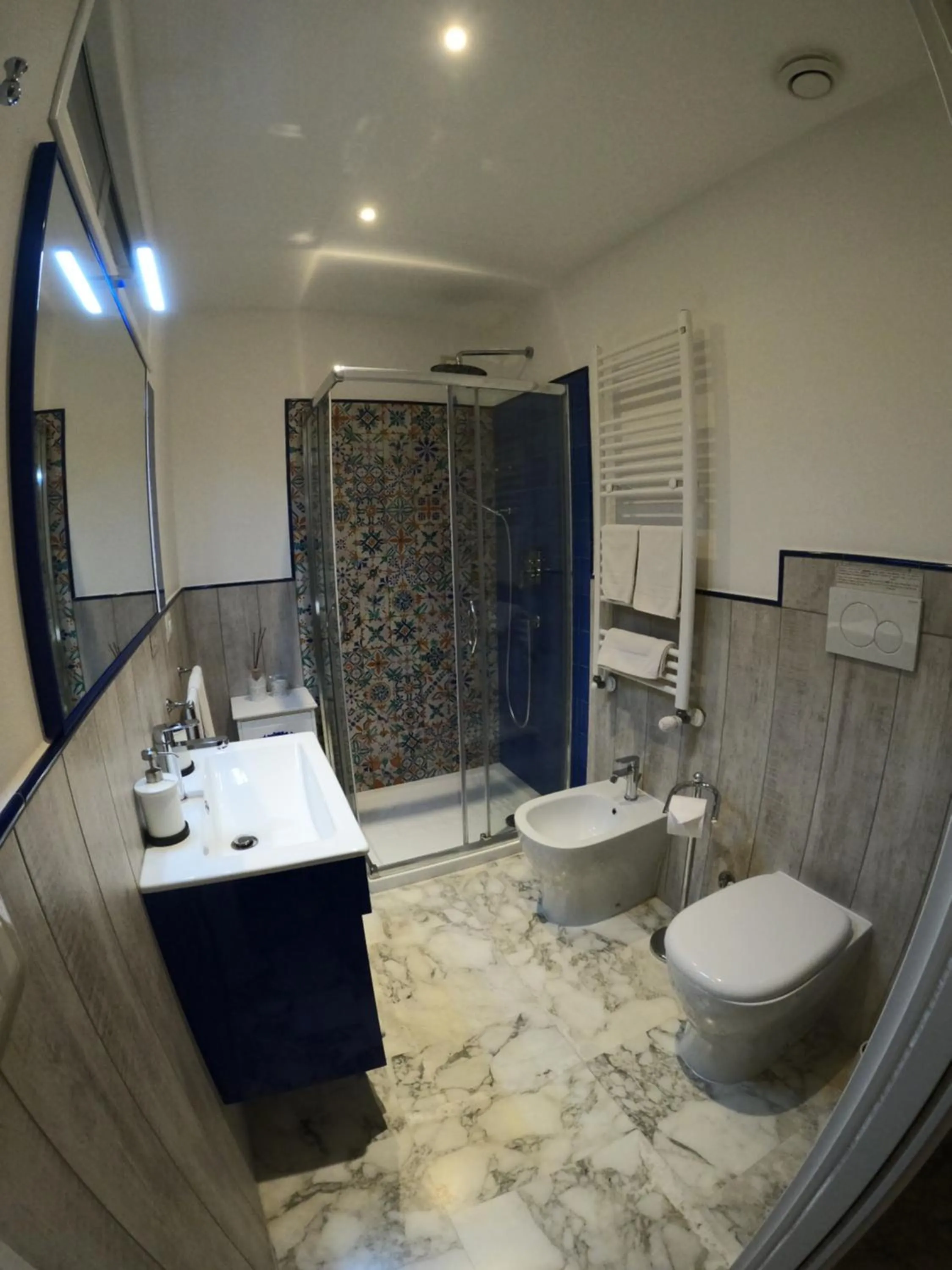 Shower in Five Roses Bed & Breakfast