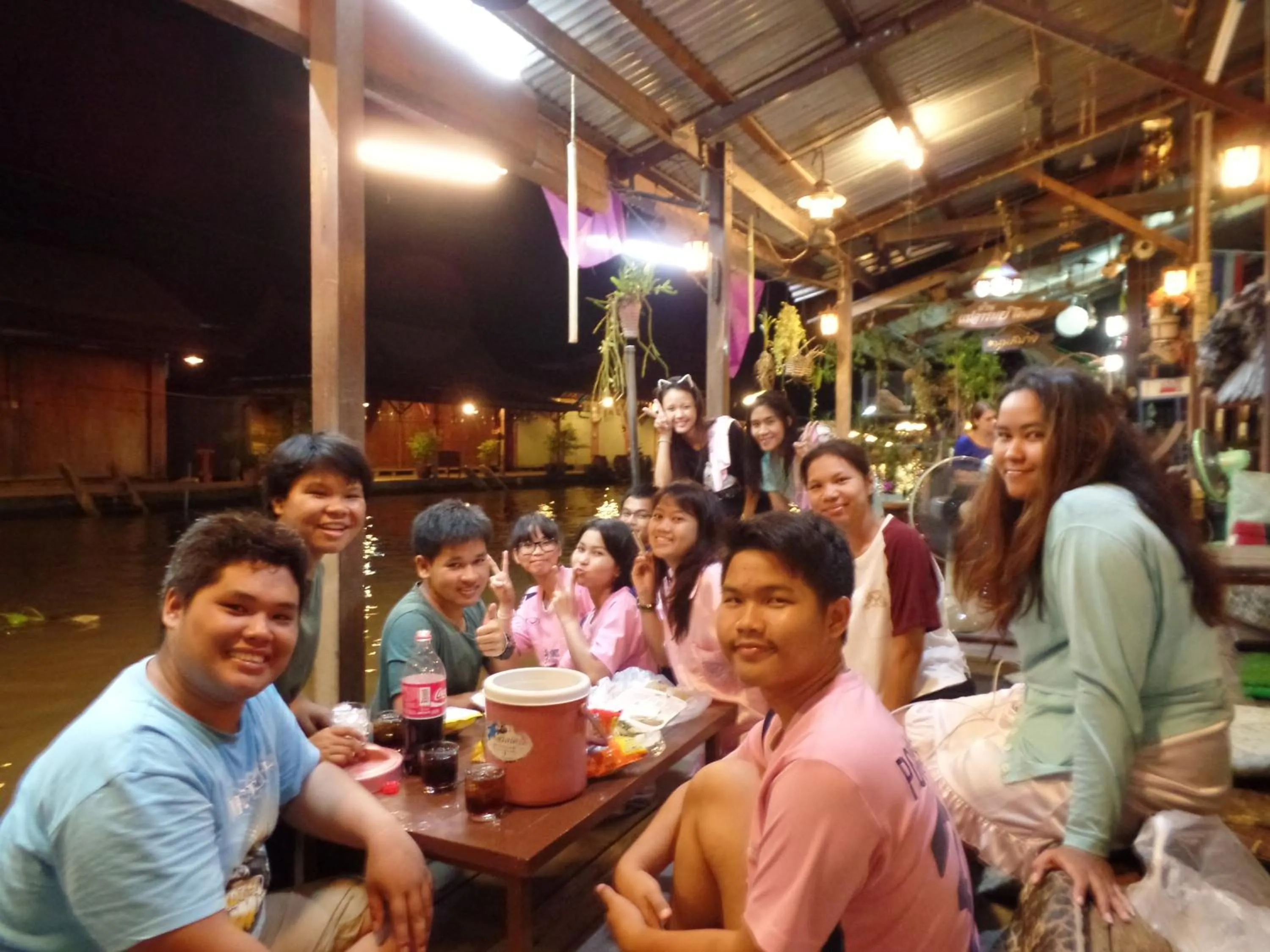 Inner courtyard view in Ban Mae Arom