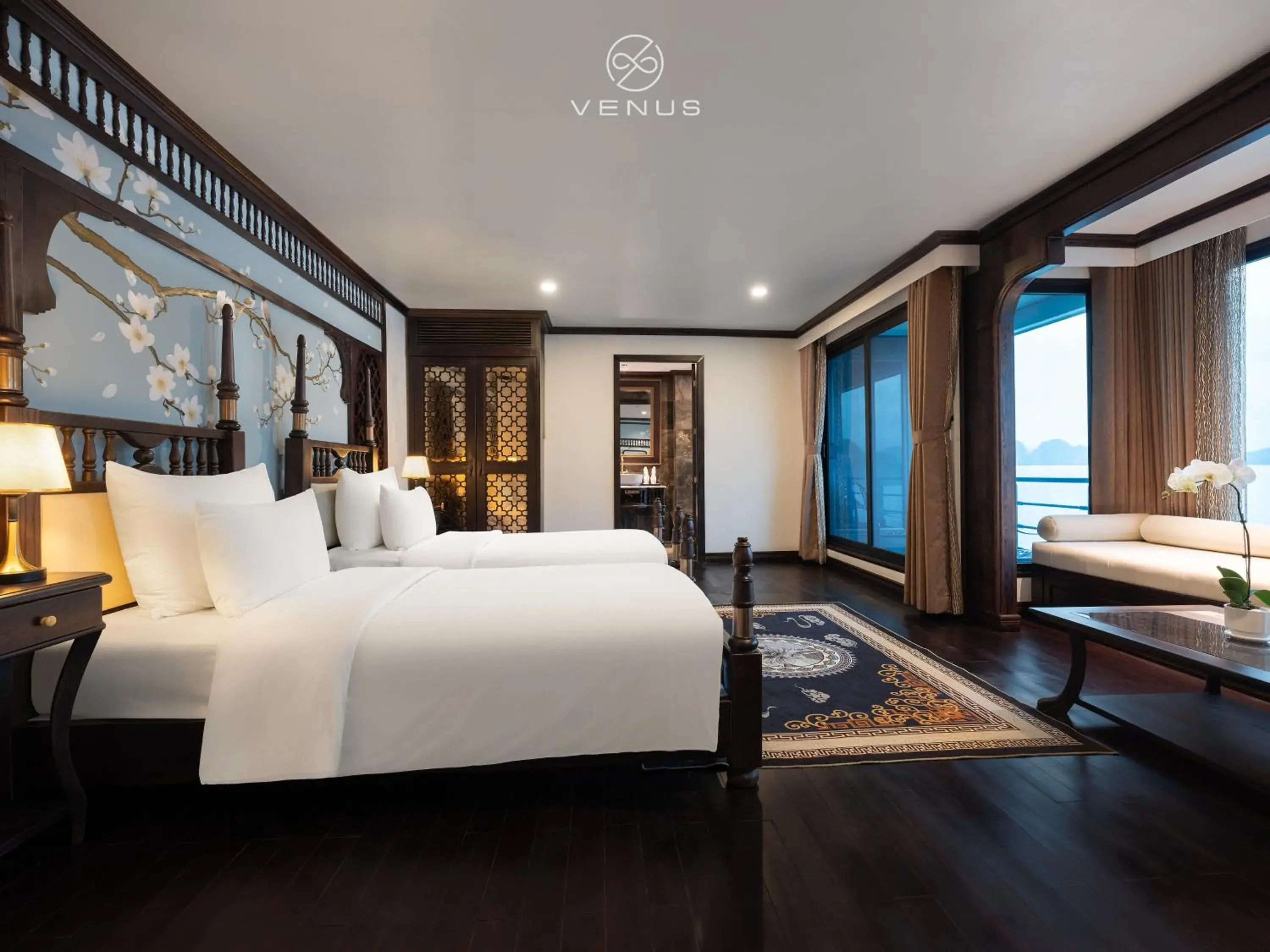Property building, Bed in Era Cruise Halong Bay by Venus Group Property building, Bed in Era Cruise Halong Bay by Venus Group