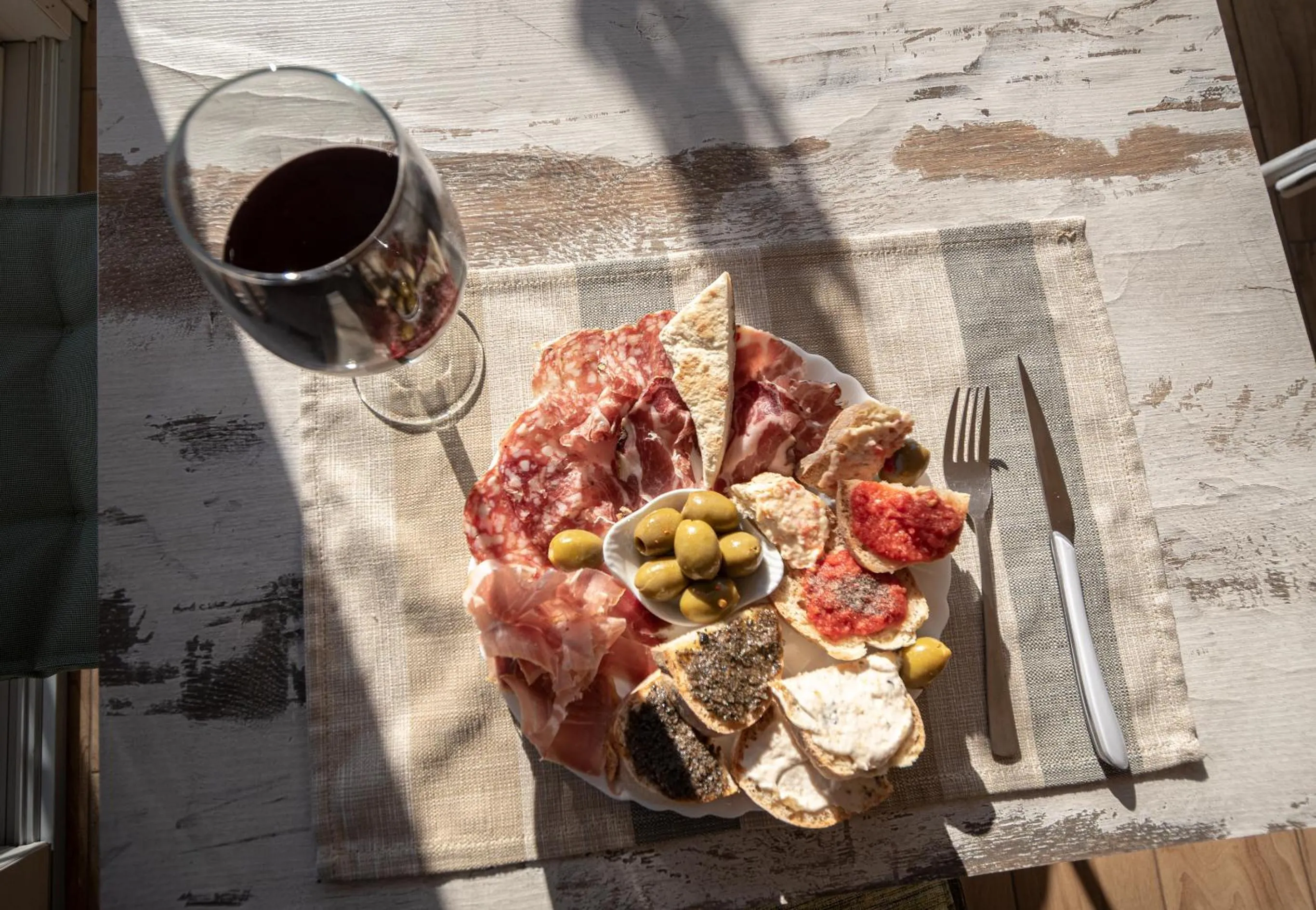 Food and drinks in Il Giardino degli Angeli