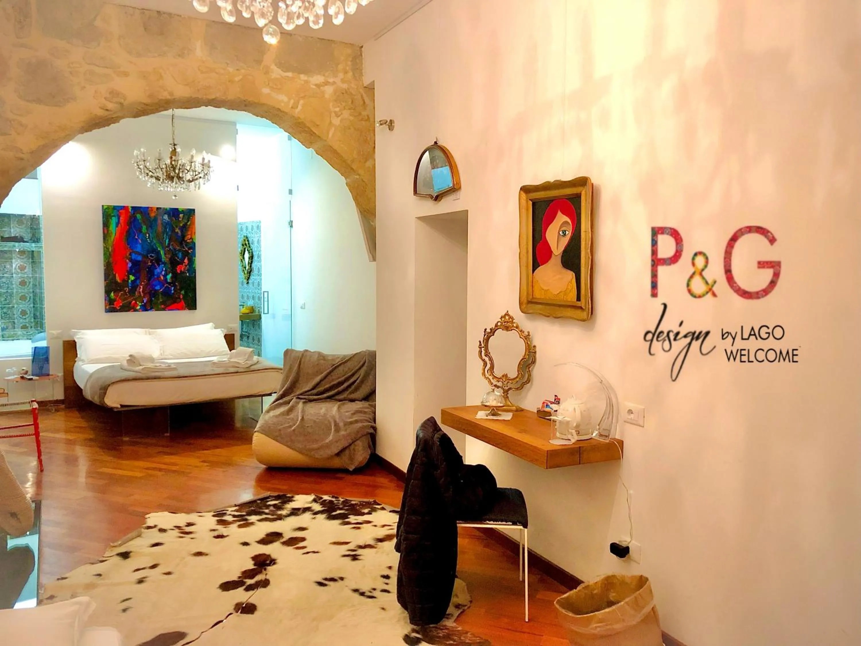 Photo of the whole room, Bed in P&G design by Lago Welcome Enna