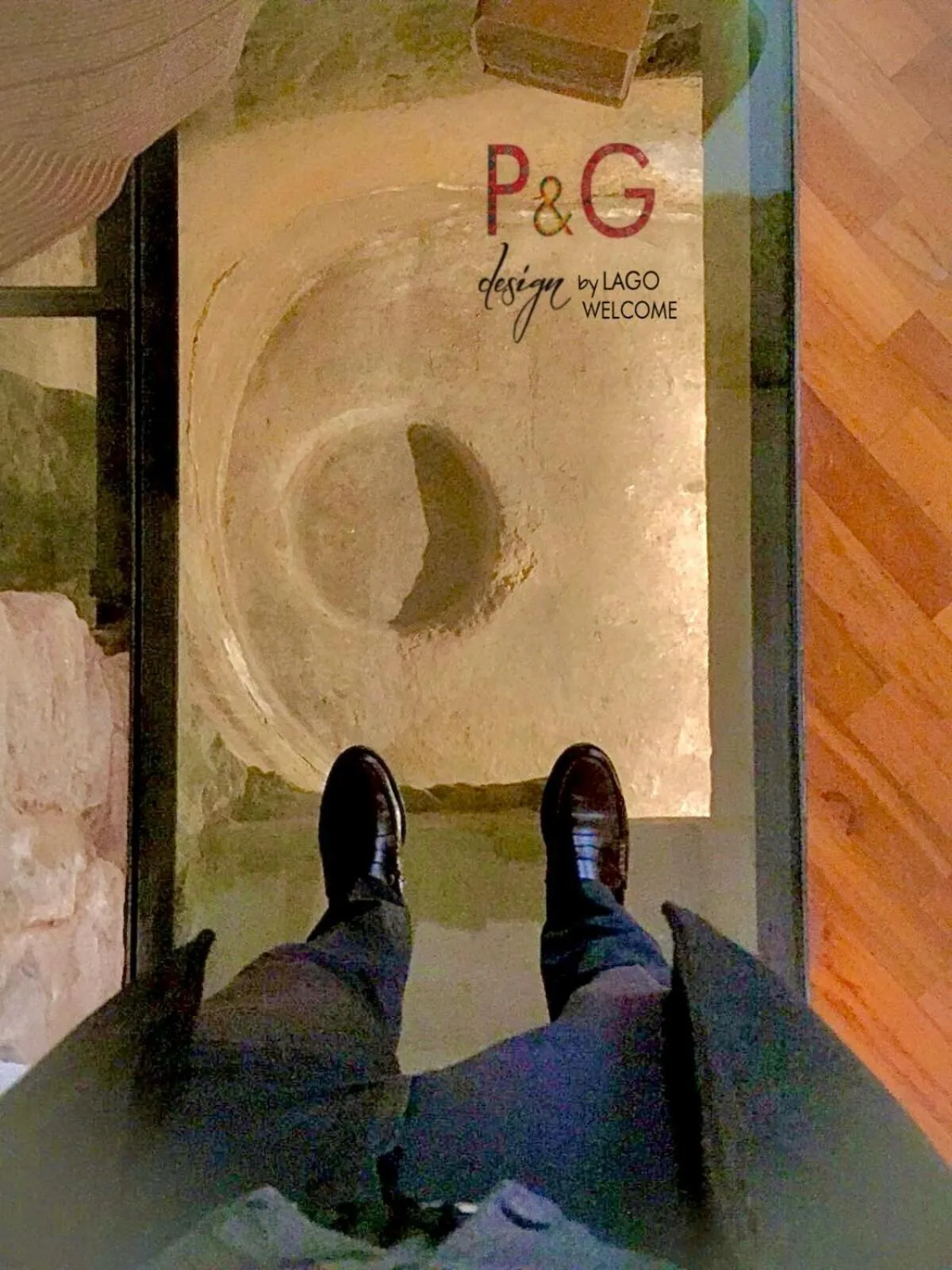 group of guests in P&G design by Lago Welcome Enna