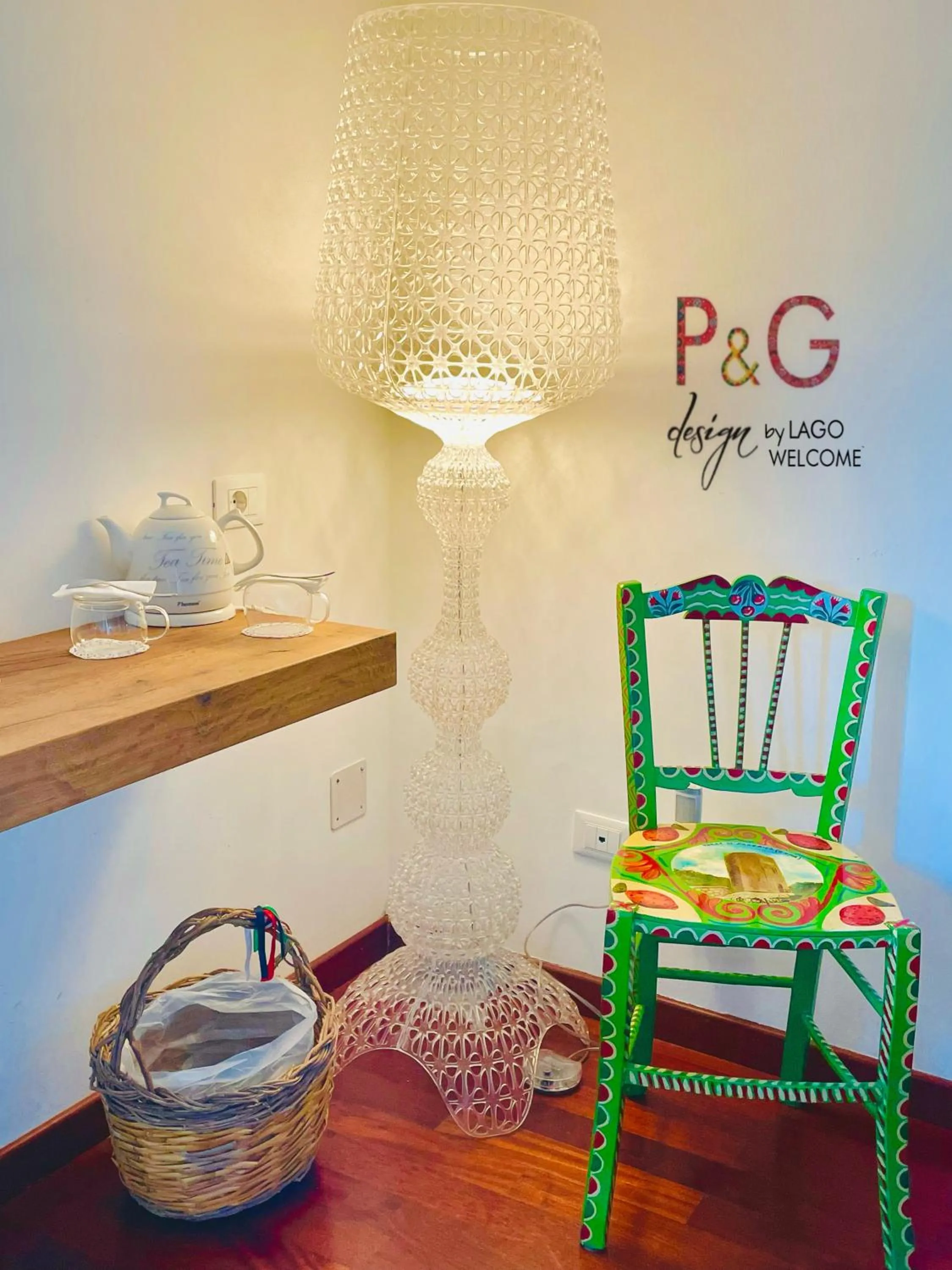 Decorative detail in P&G design by Lago Welcome Enna