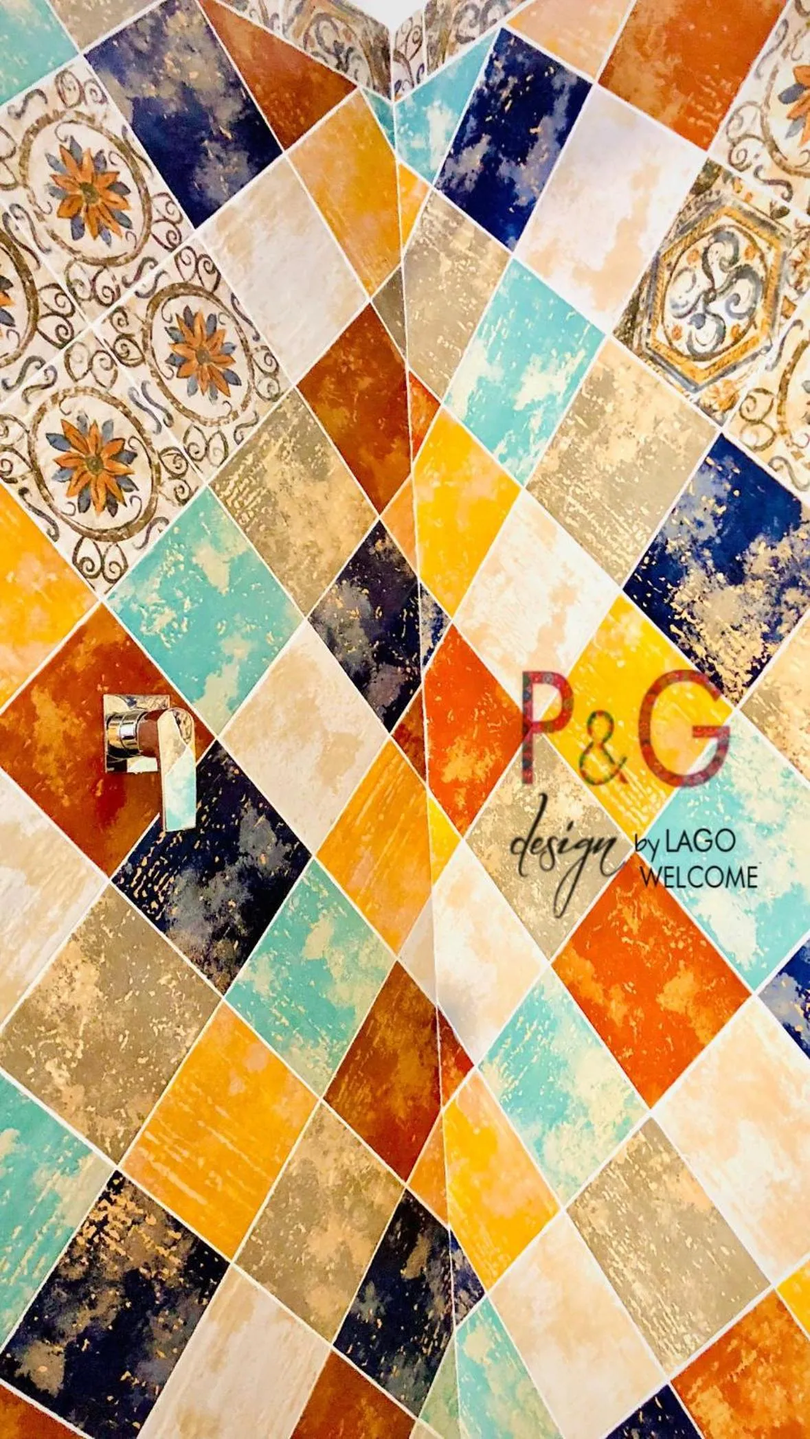 Bathroom in P&G design by Lago Welcome Enna