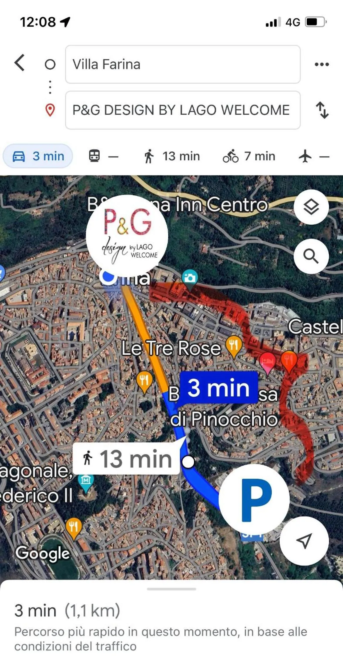 Street view in P&G design by Lago Welcome Enna