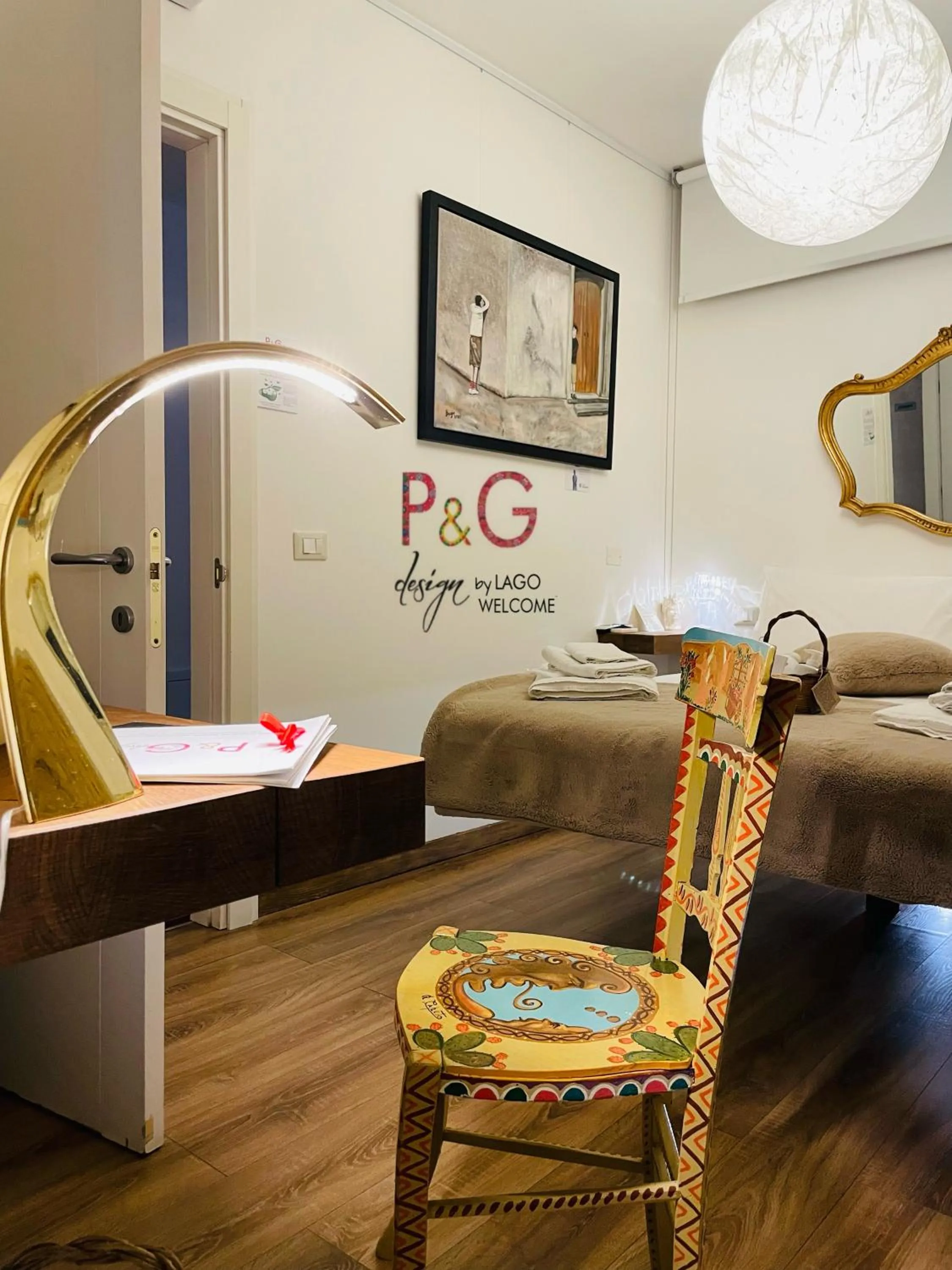 Decorative detail in P&G design by Lago Welcome Enna