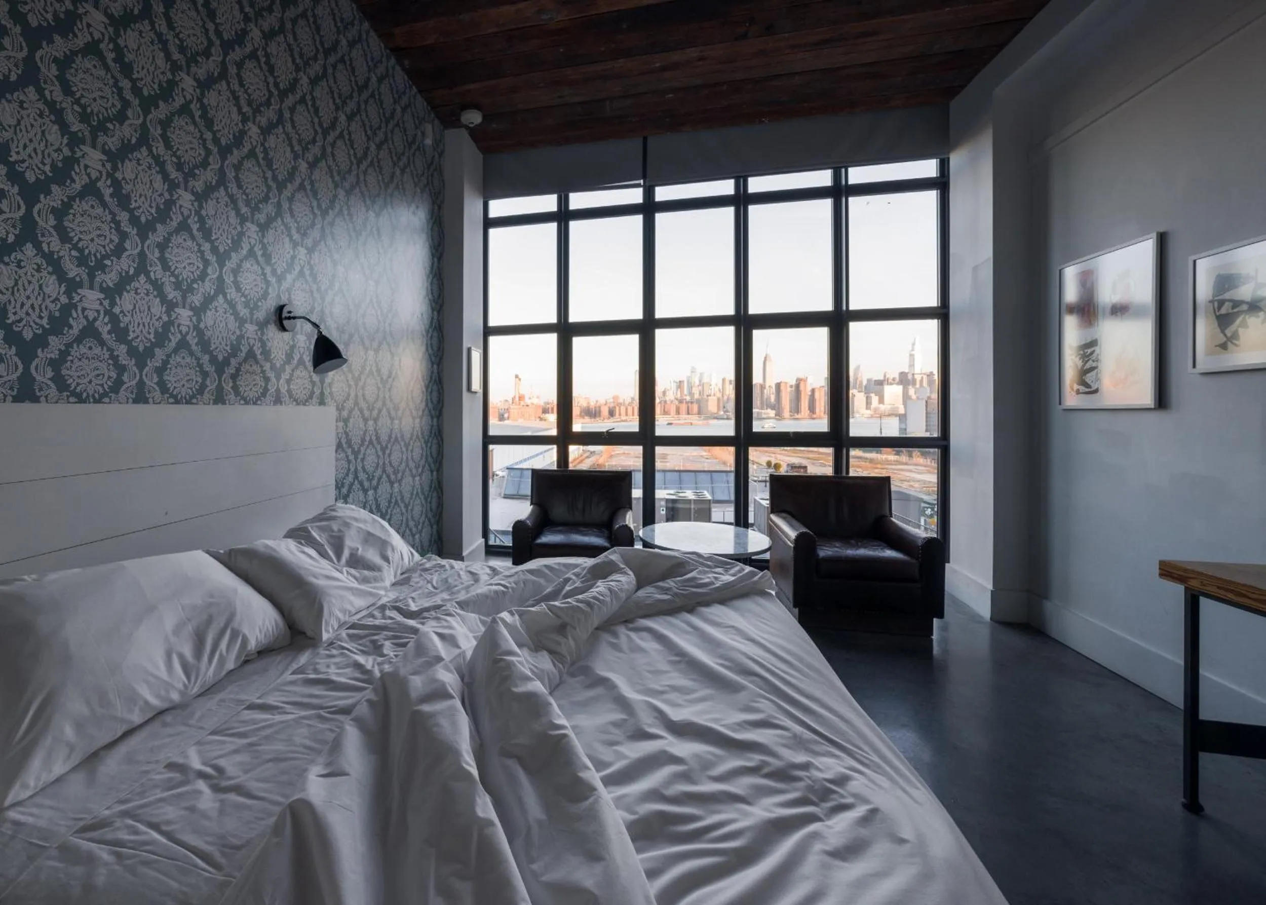 Bed in Wythe Hotel