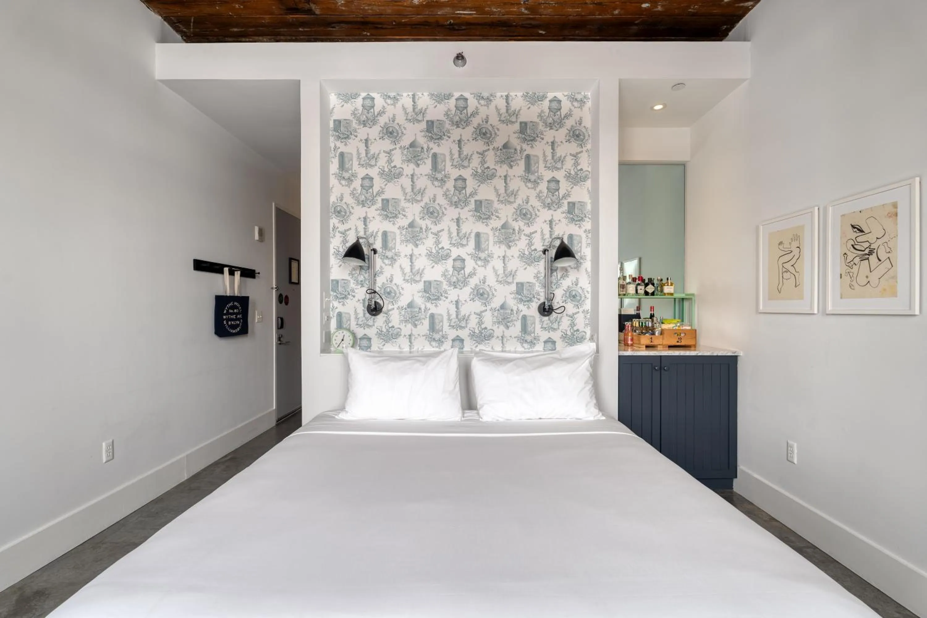 Bed in Wythe Hotel