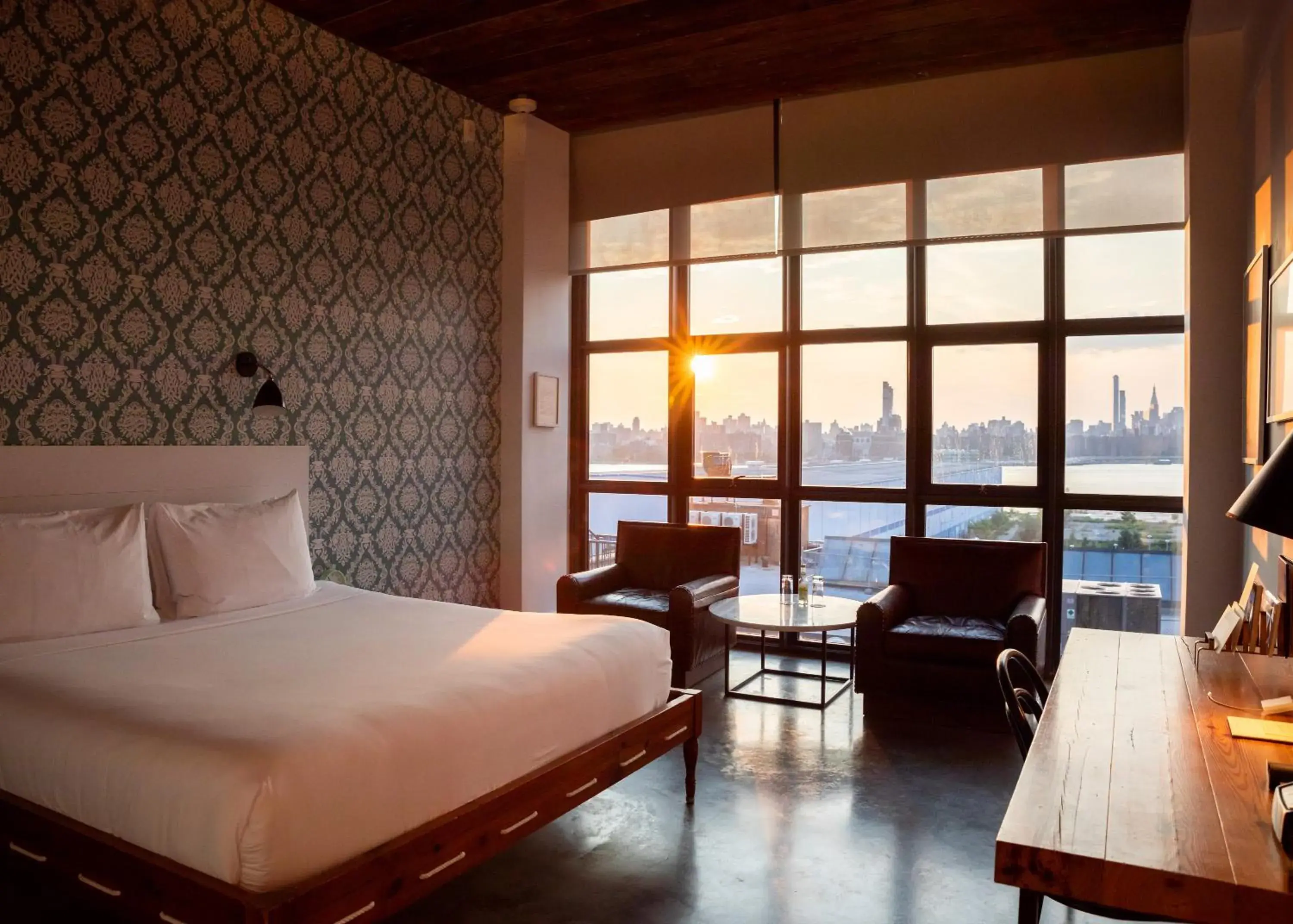 Bed in Wythe Hotel Bed in Wythe Hotel