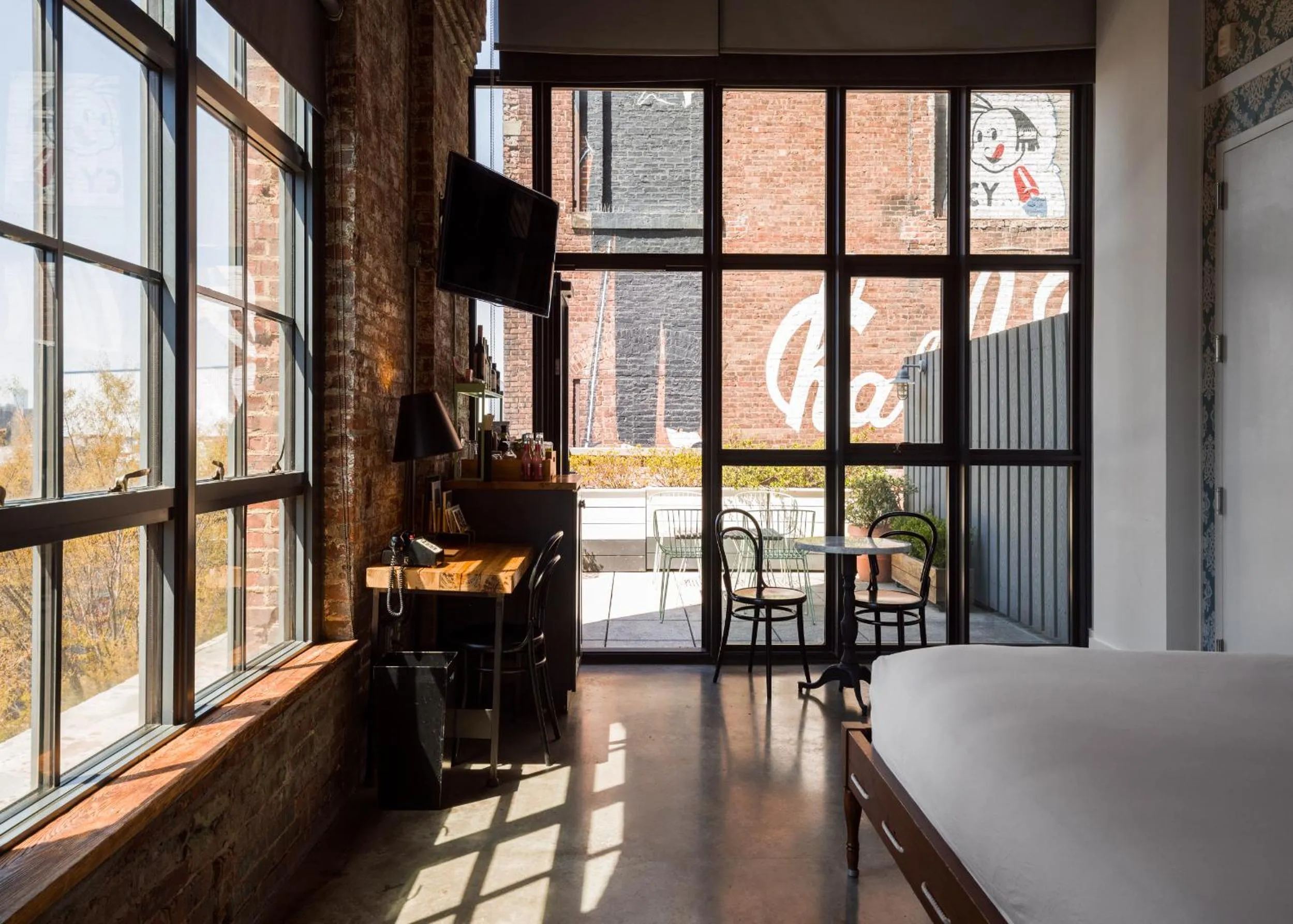 Bed in Wythe Hotel