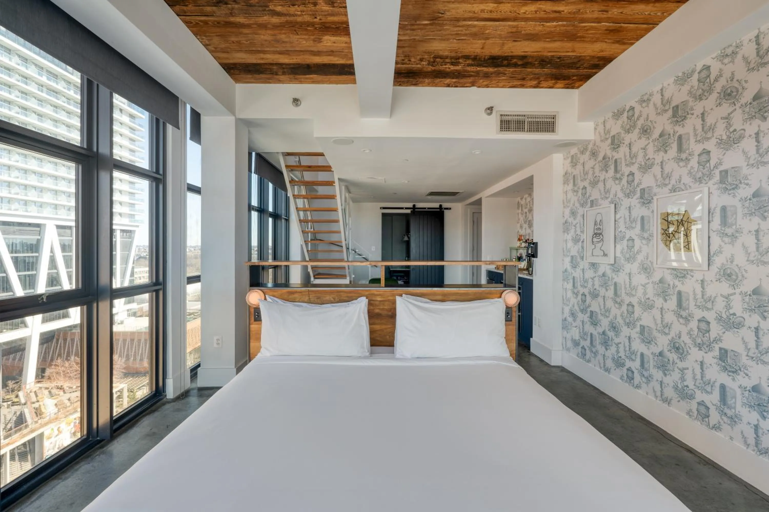 Bed in Wythe Hotel