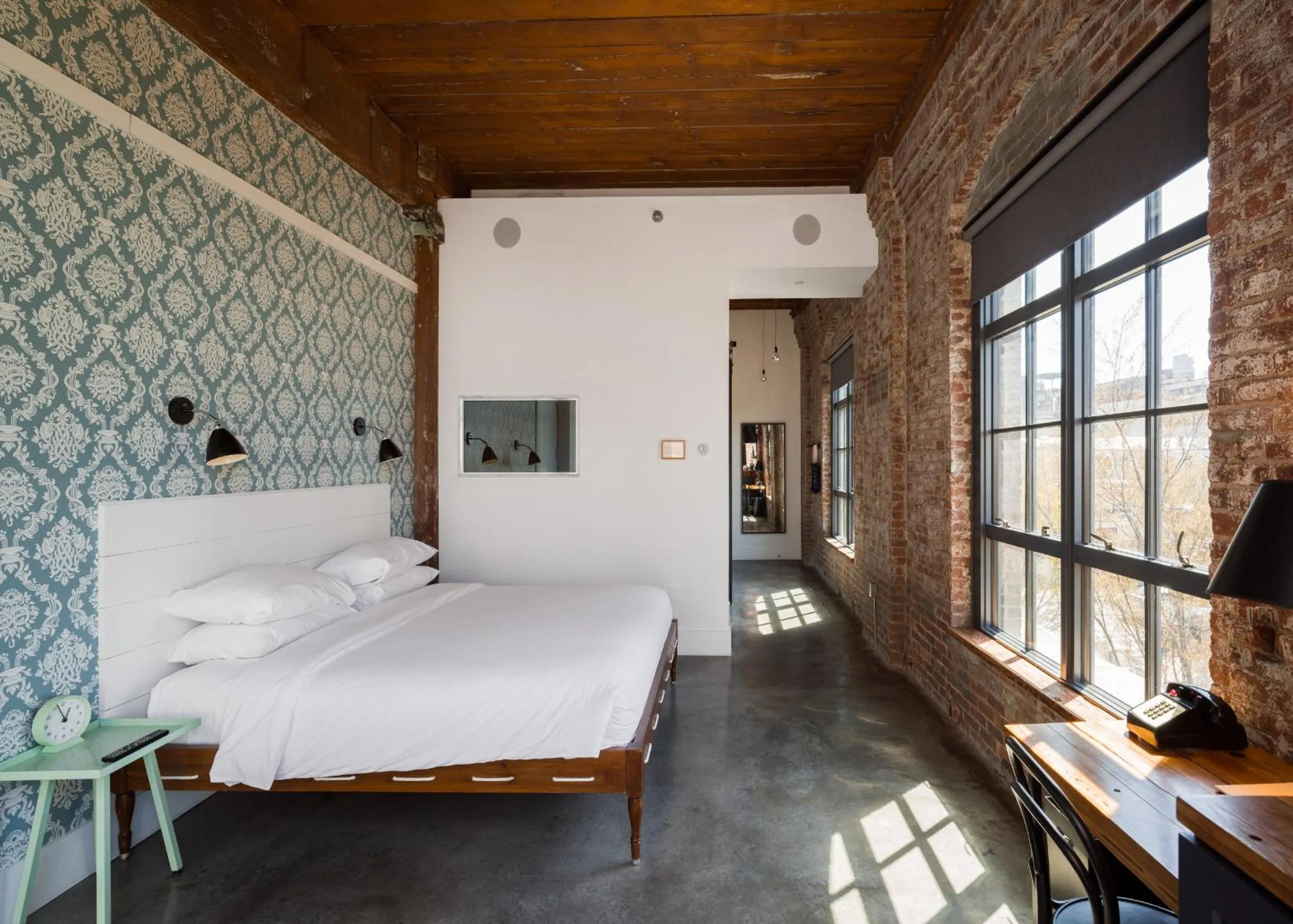 Bed in Wythe Hotel