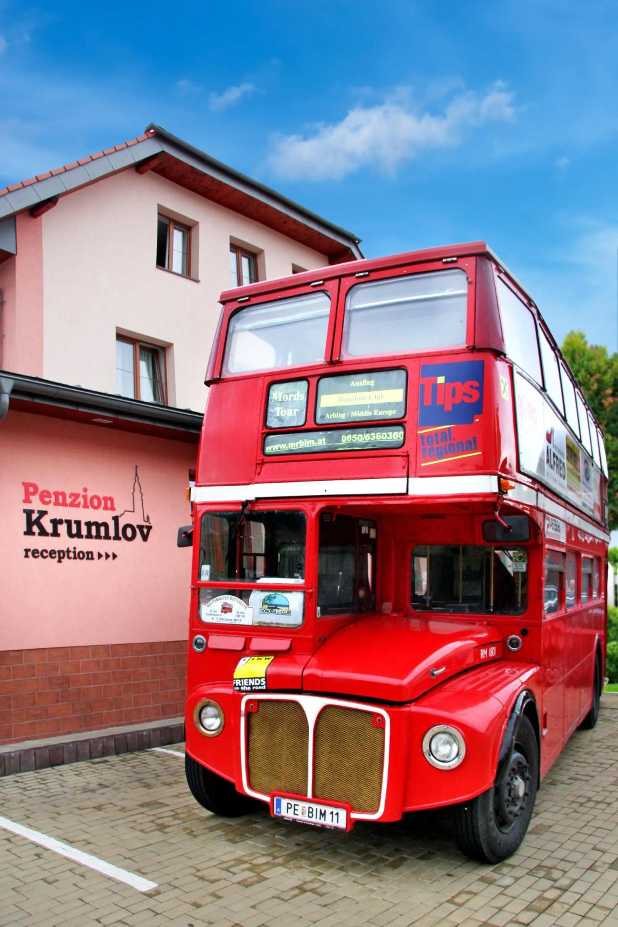 Facade/entrance in Penzion Krumlov - Massage studio